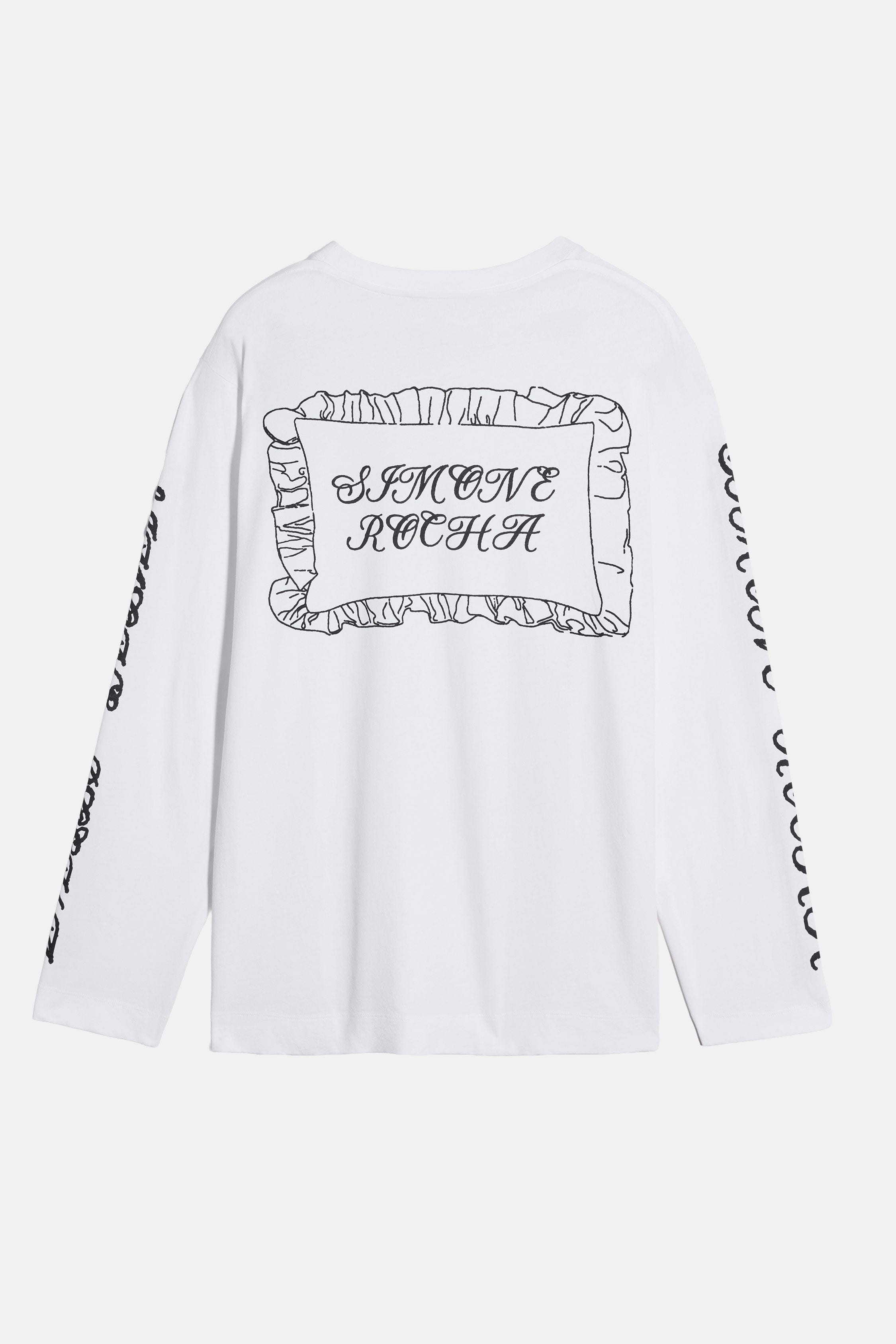 Simone Rocha MAGLIA A MANICHE LUNGHE CON STAMPA PILLOWCASE