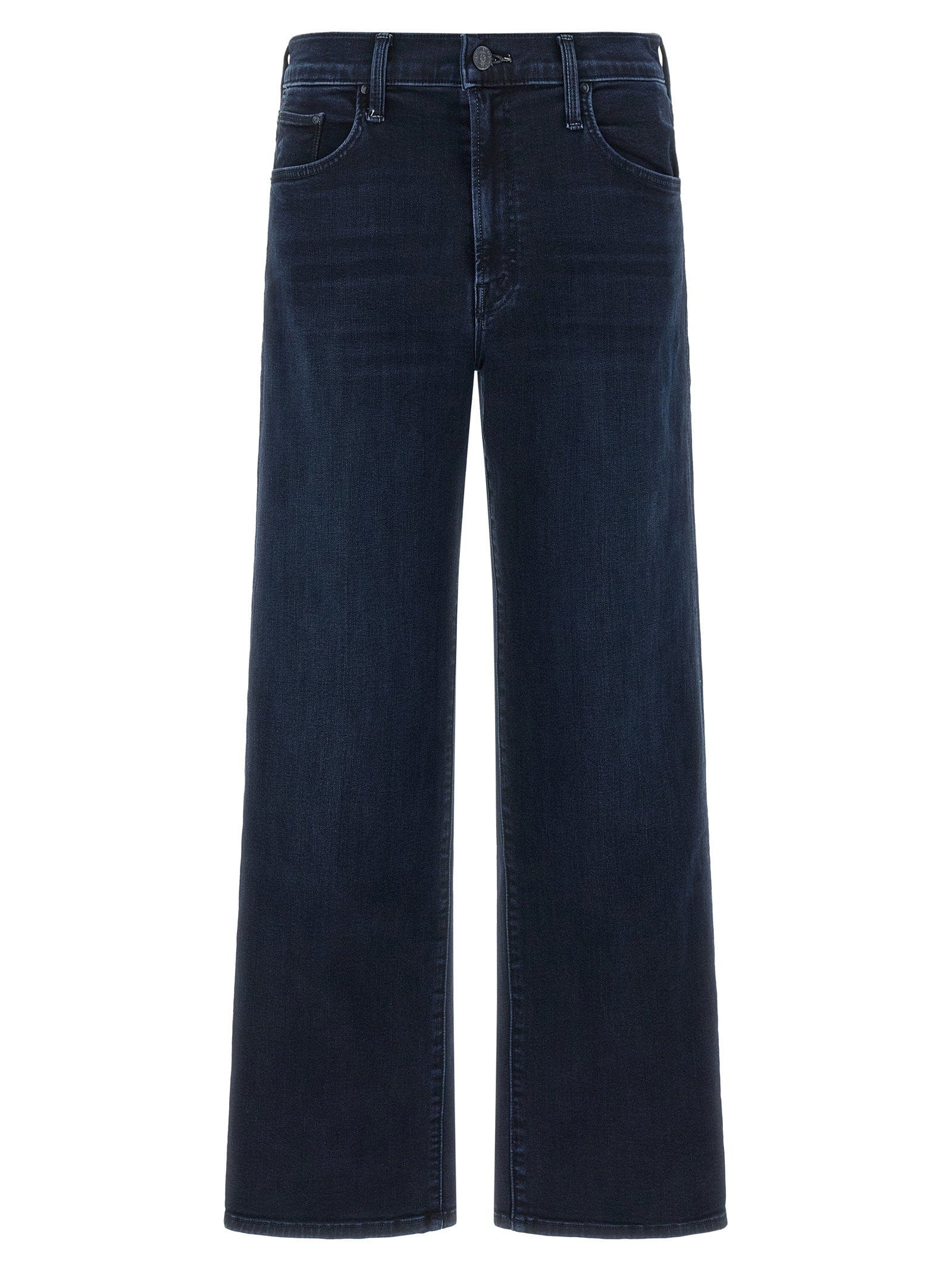 Mother Mid - Rise Straight - Leg Jeans — Dark Indigo