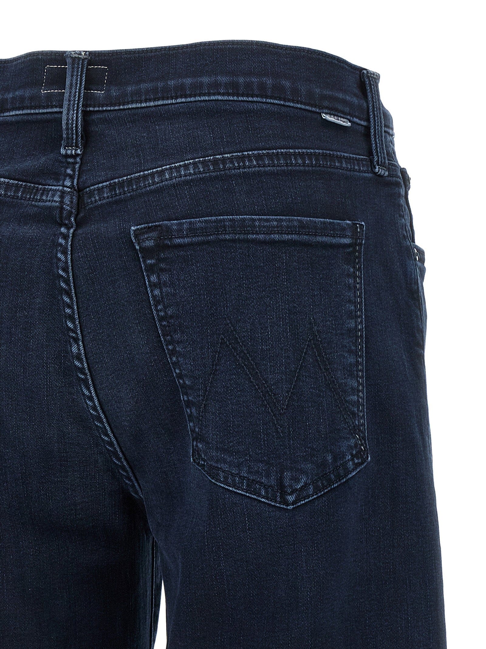 Mother Mid - Rise Straight - Leg Jeans — Dark Indigo