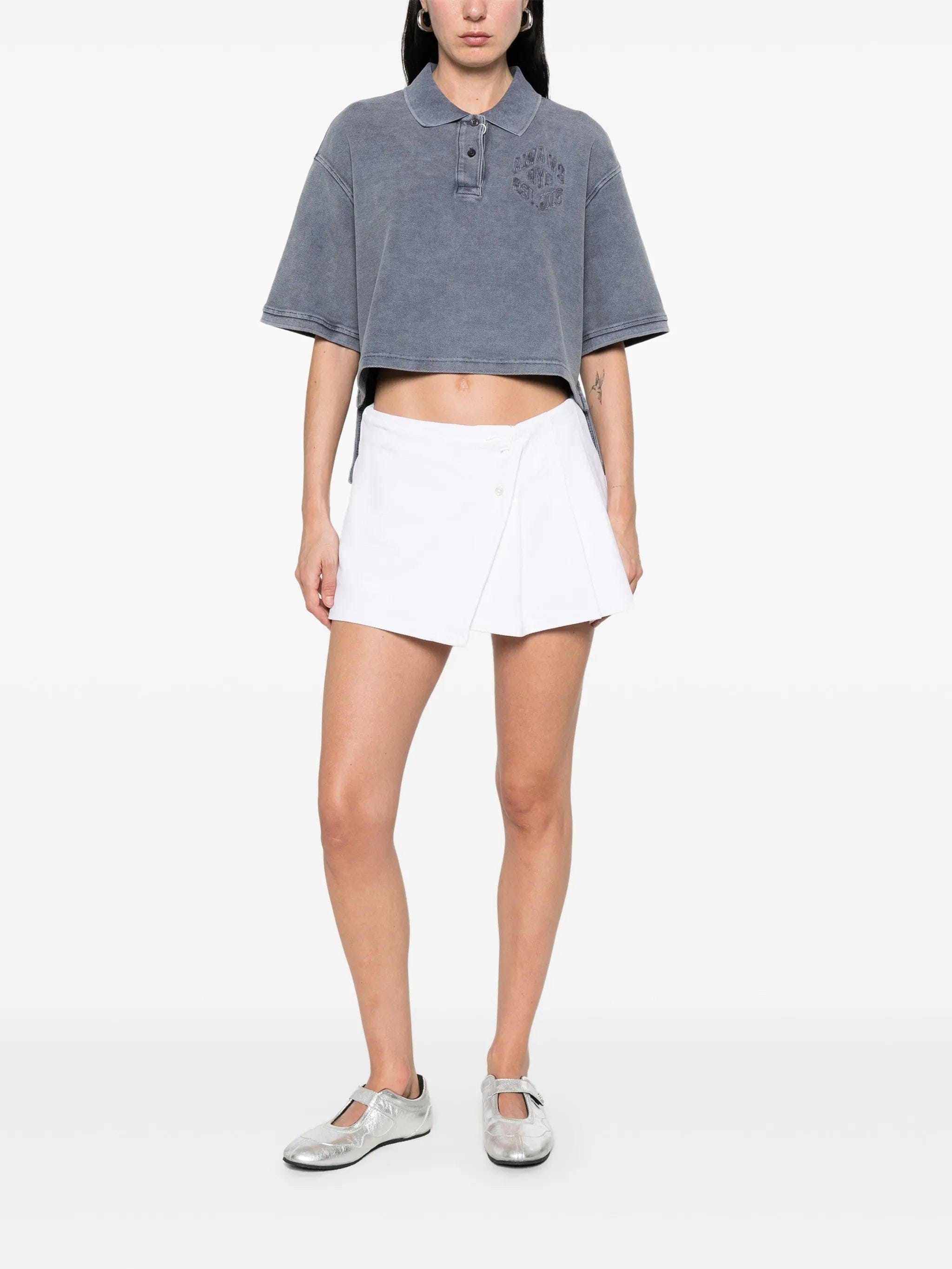 Alexander Wang pleated wrap mini skirt