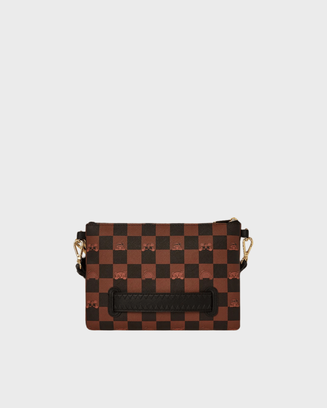 Sprayground Peeking Character Check Pouchette