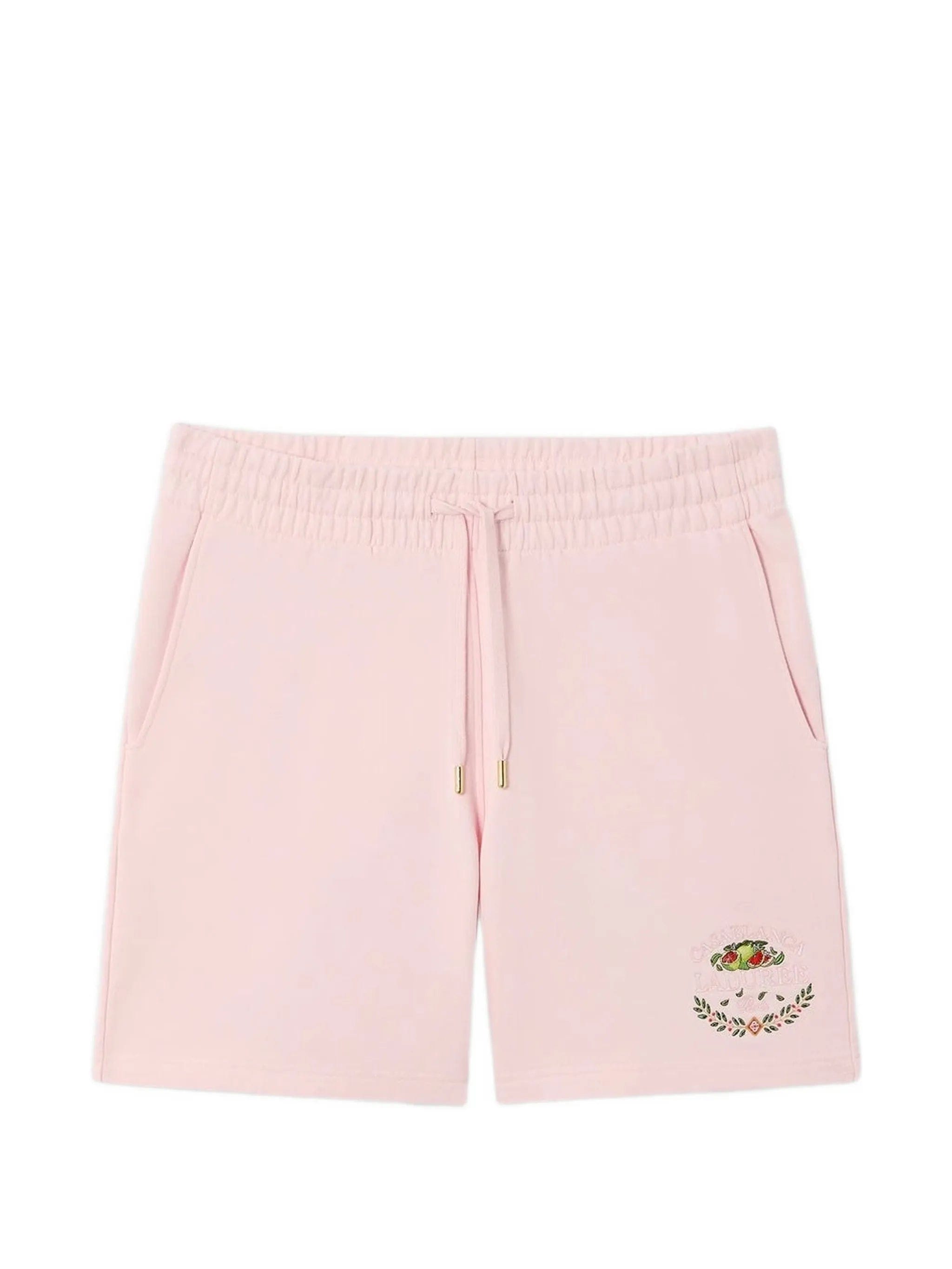Casablanca x Ladurée logo - embroidered shorts