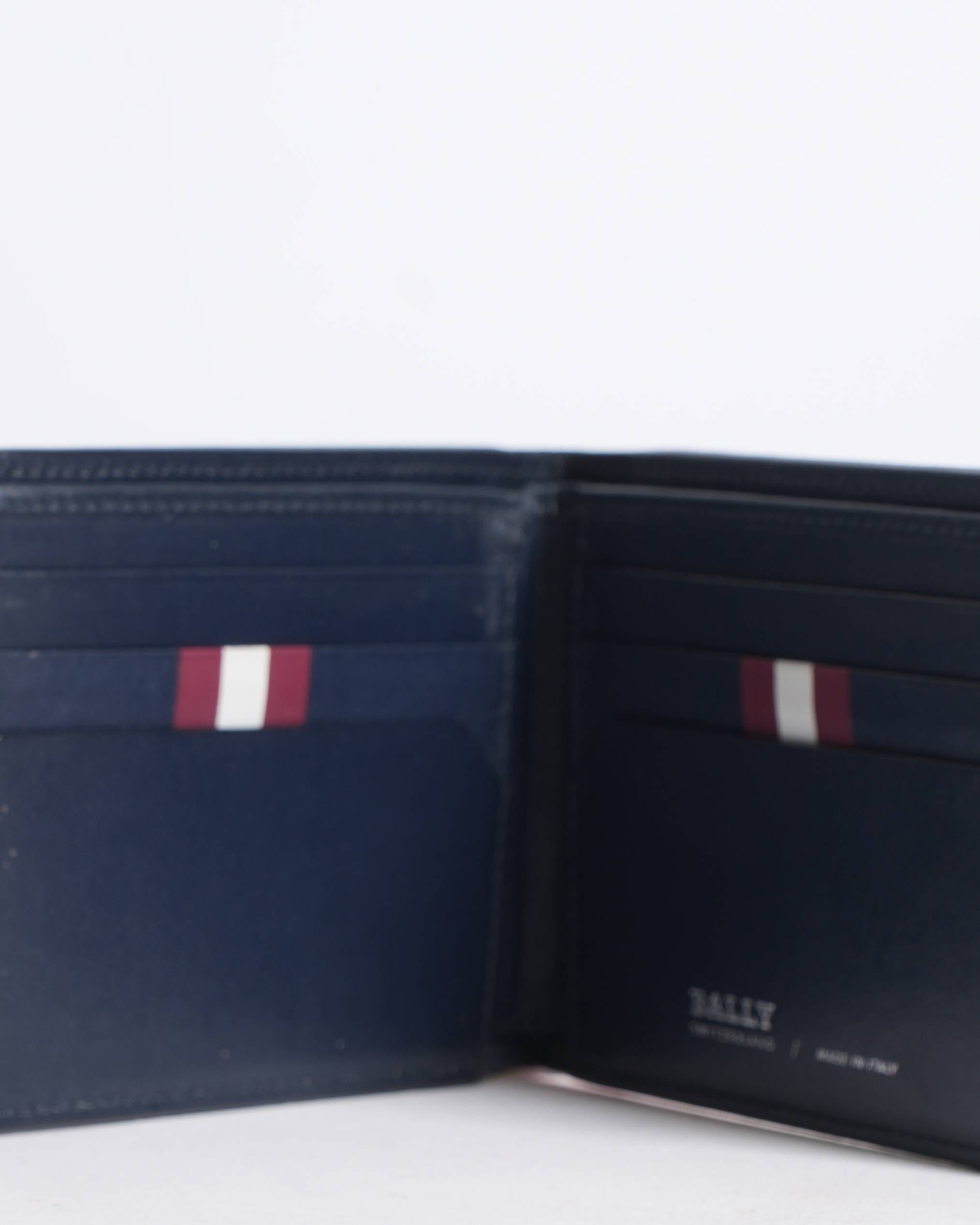 Bally Men's Wallet In Ink Blue