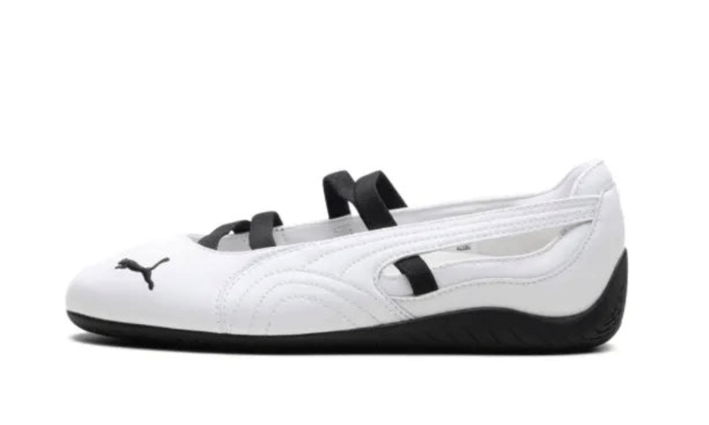 WHITE* PUMA Speedcat White ballet flats