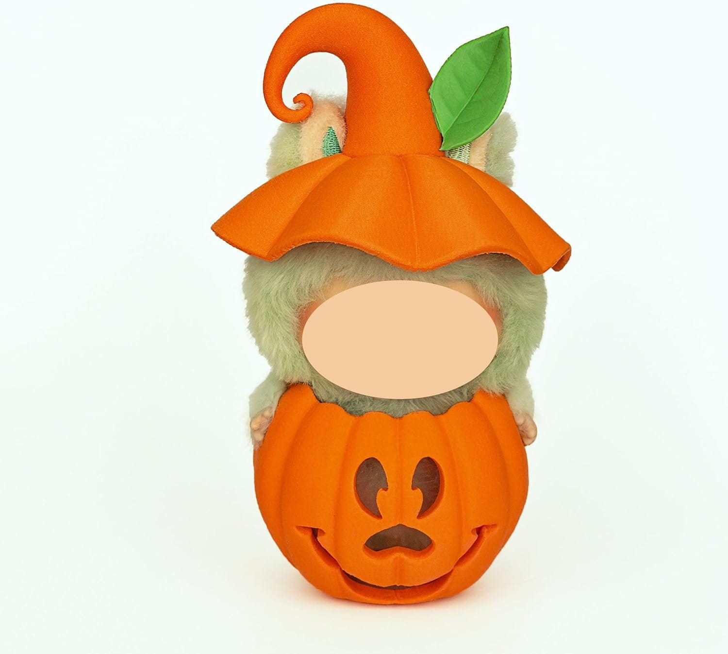 Labubu Shop Labubu Pumpkin Hat & Holder Set – Halloween Display Stand for Labubu Figures