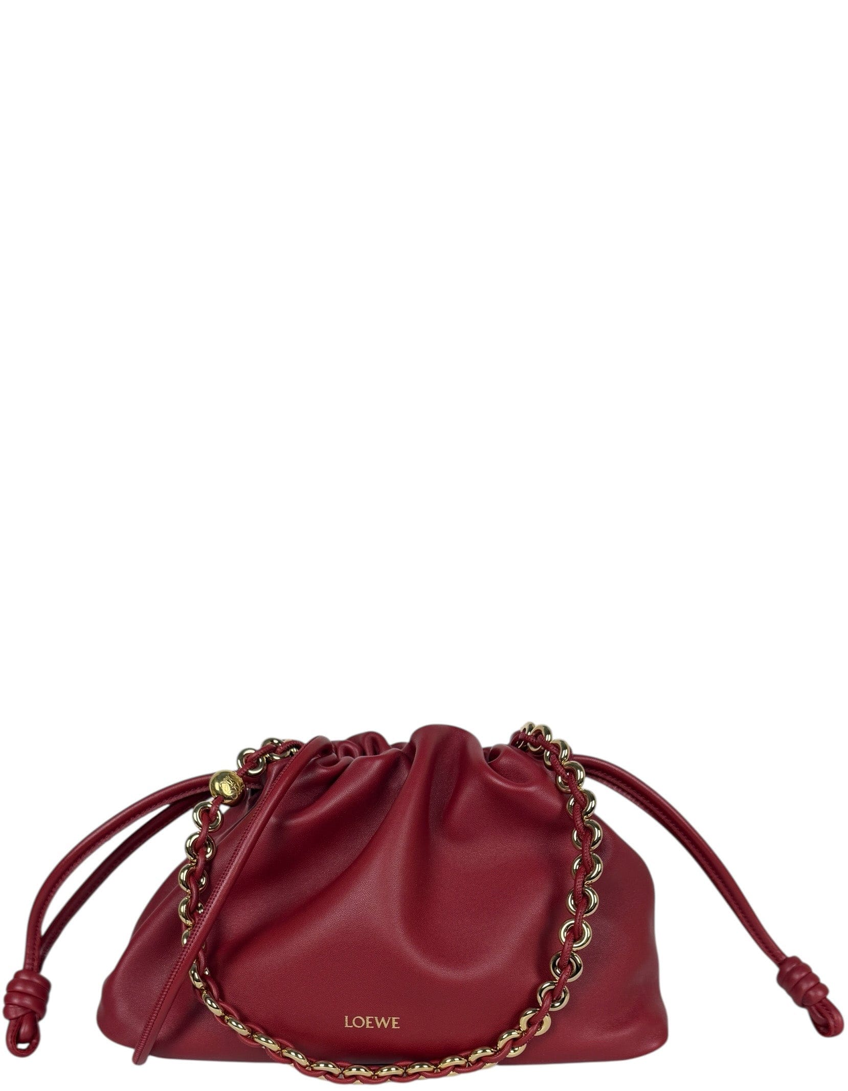 ASC Resale Loewe Dark Burgundy Medium Flamenco Bag