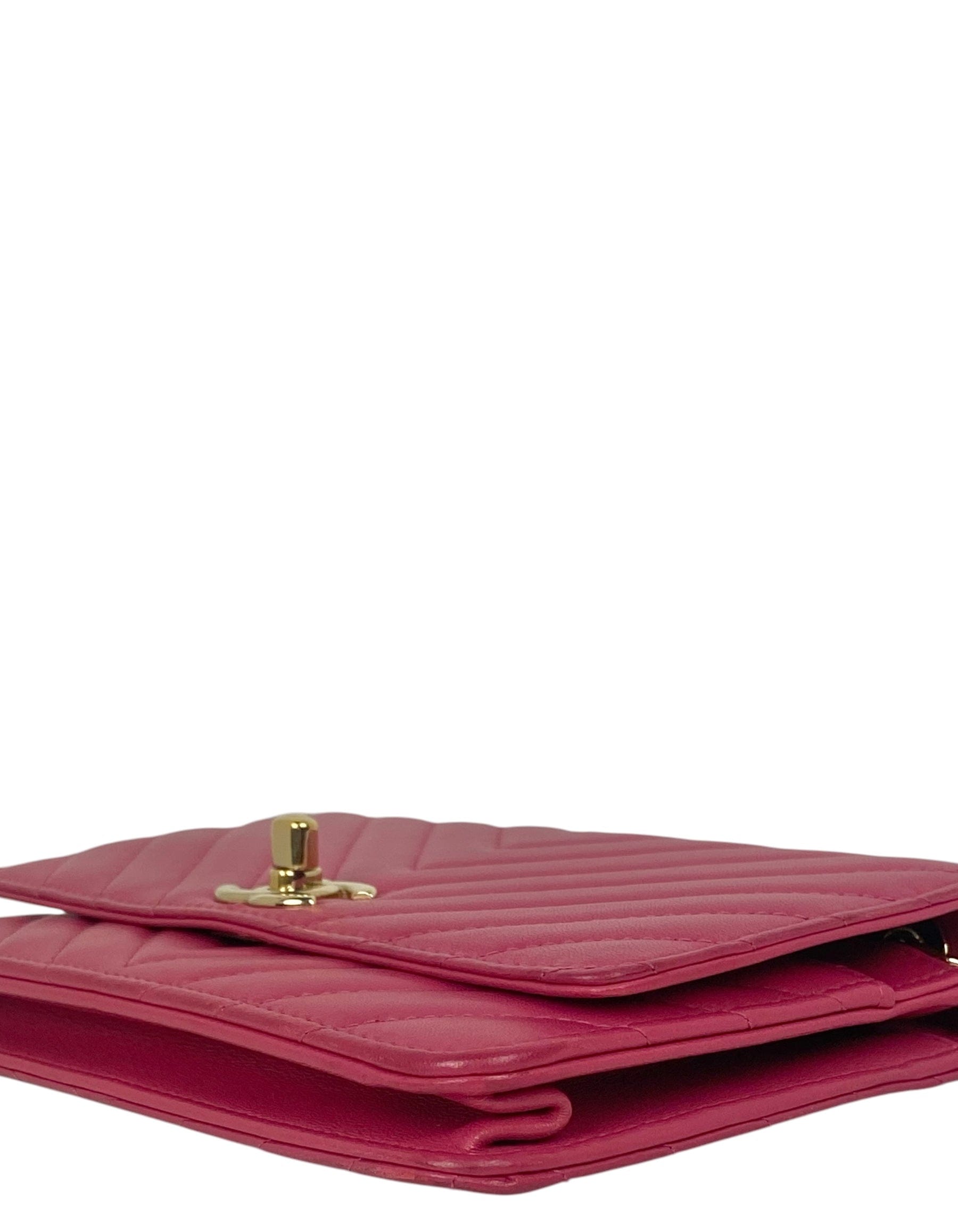 ASC Resale Chanel Pink Chevron Trendy CC WOC