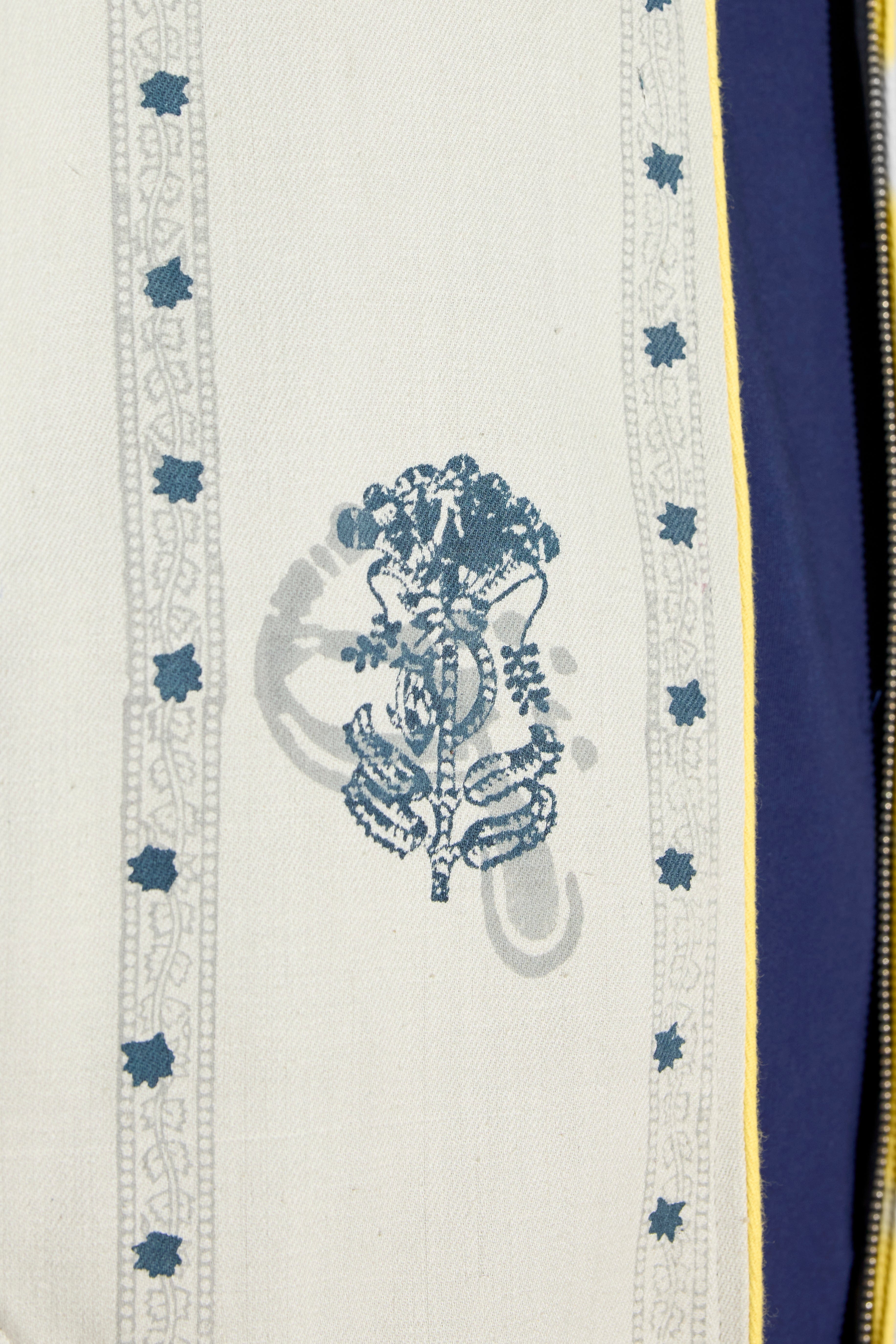F A R A K Striped Indigo Glory Jacket