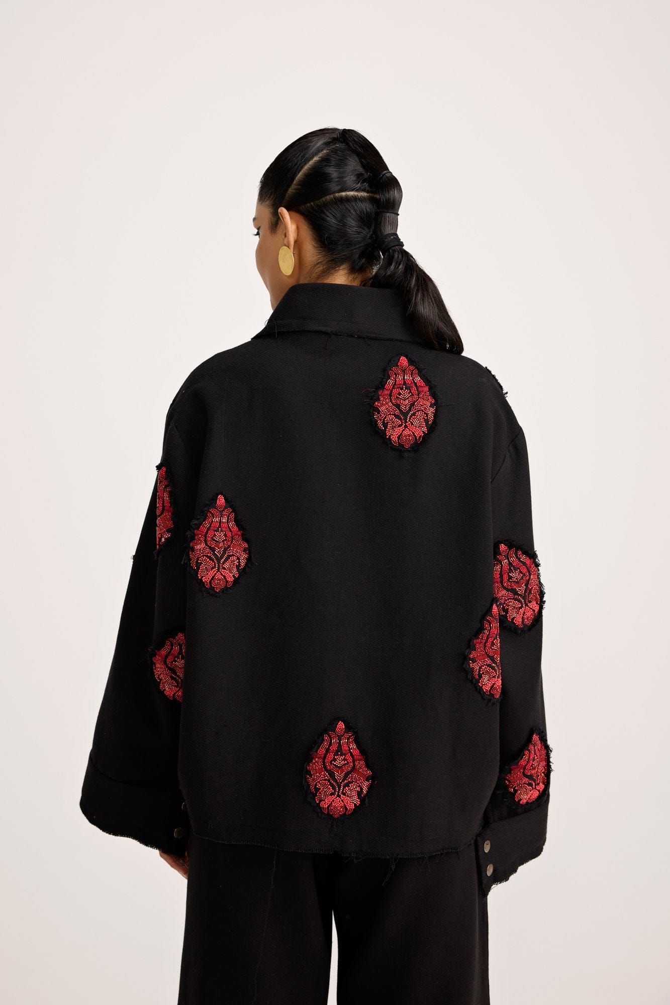 Handmade Hand Embriodered Black - Jacket