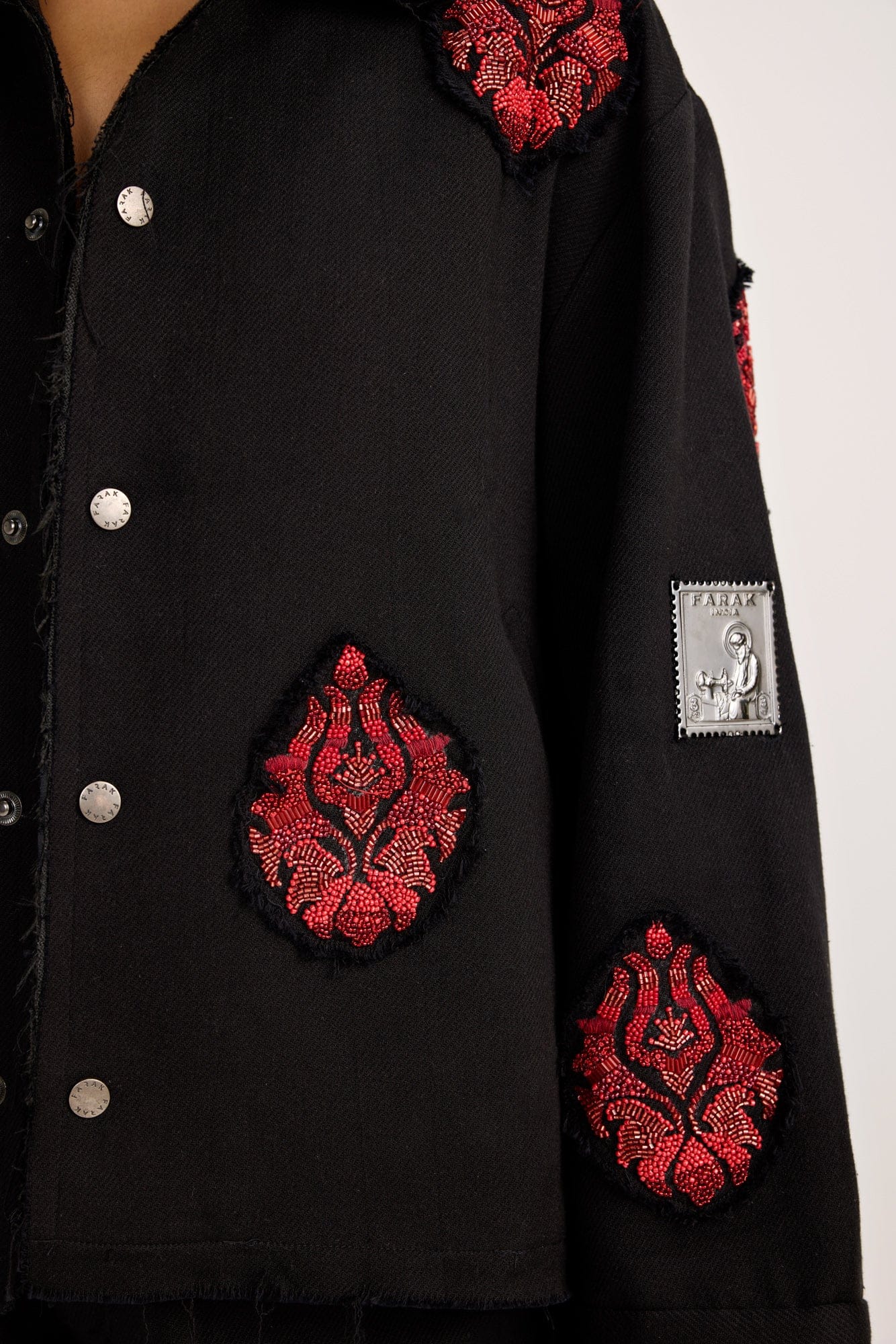 Handmade Hand Embriodered Black - Jacket
