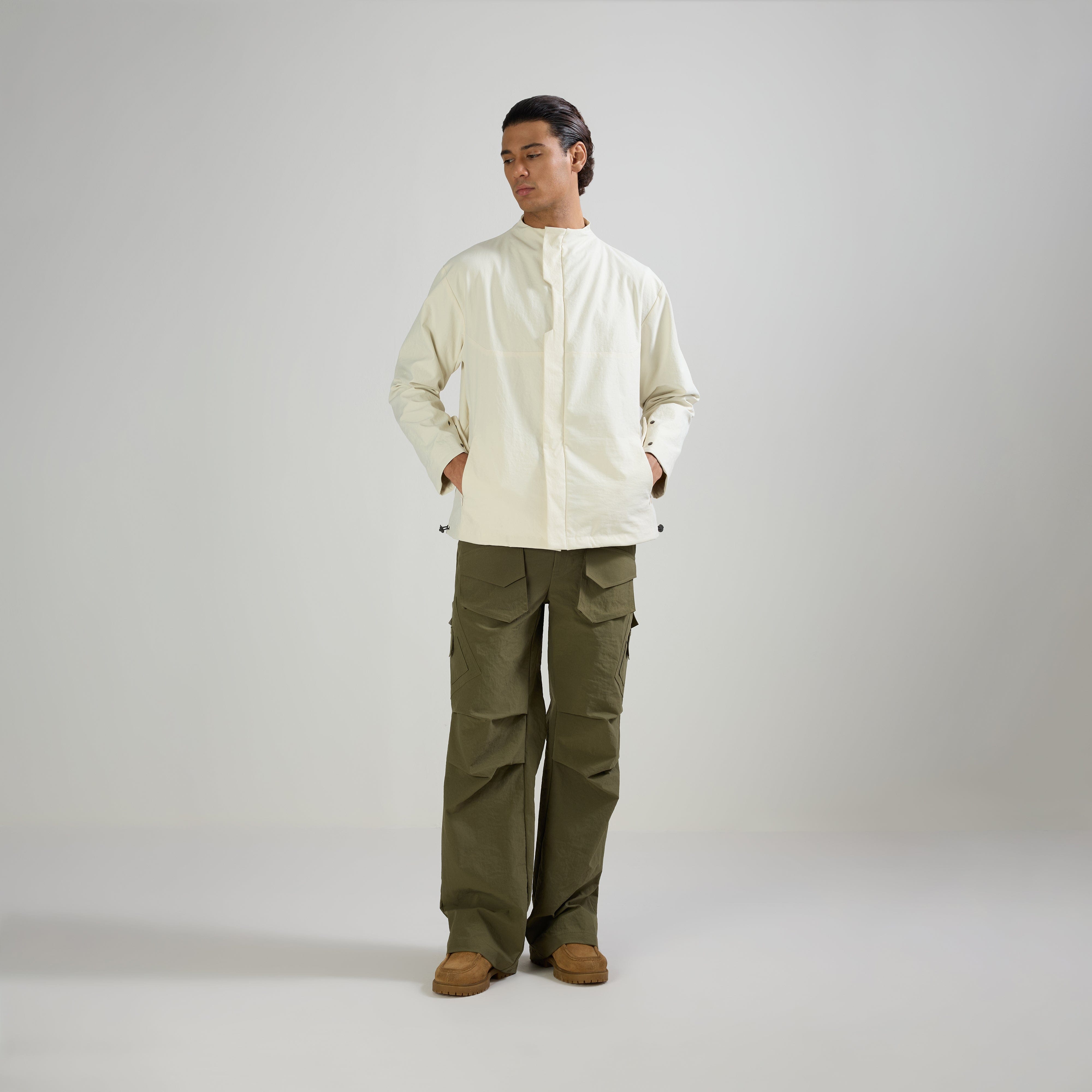 Warping Theories TECHNICAL JACKET - OFF WHITE