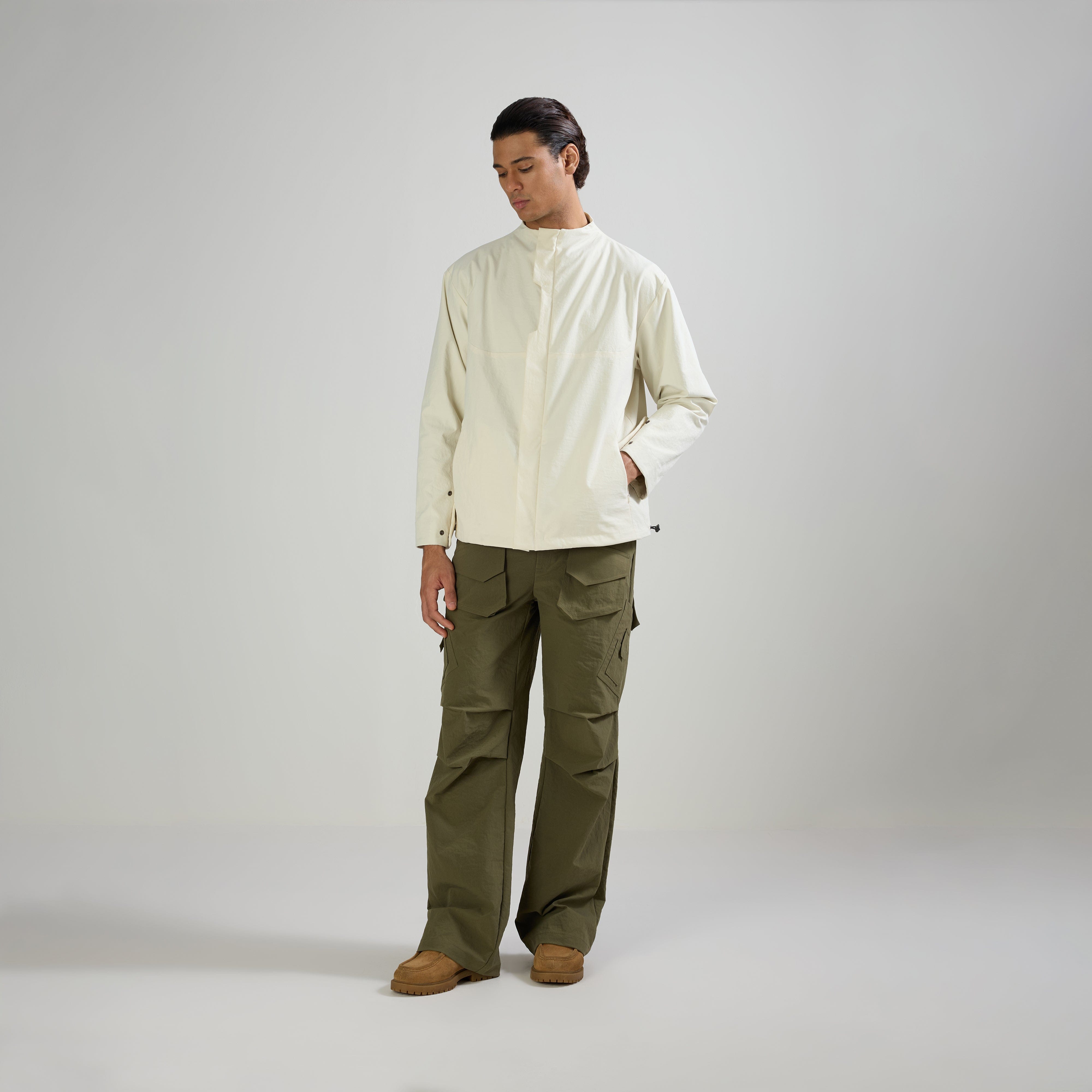 Warping Theories TECHNICAL JACKET - OFF WHITE