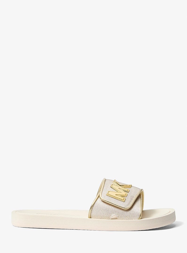 Palmer Metallic Mesh Slide Sandal