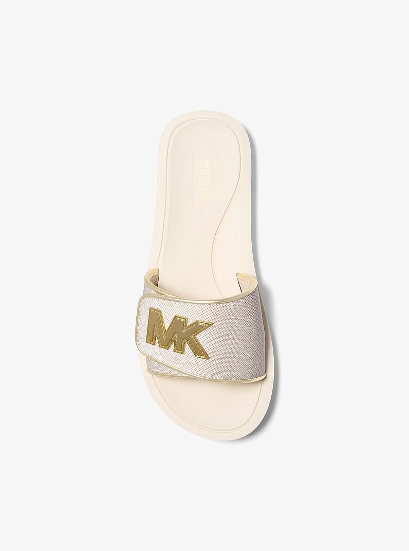 Palmer Metallic Mesh Slide Sandal