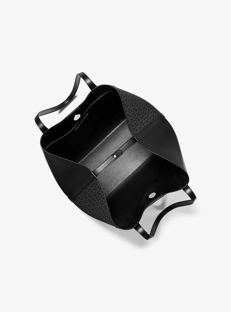 Avalon Medium Signature Logo and Smooth Tote Bag