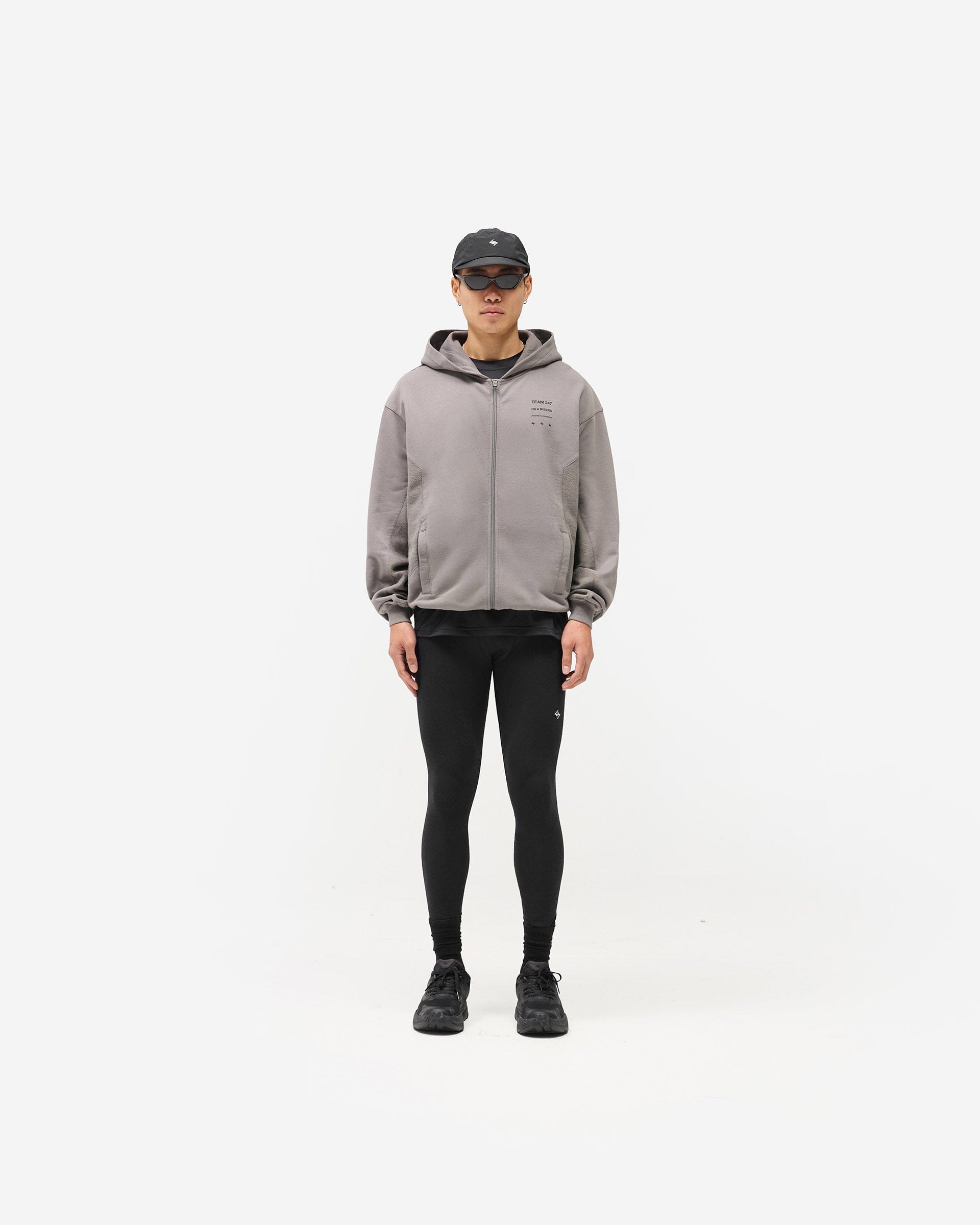 247 Uprising Zip Hoodie - Steel