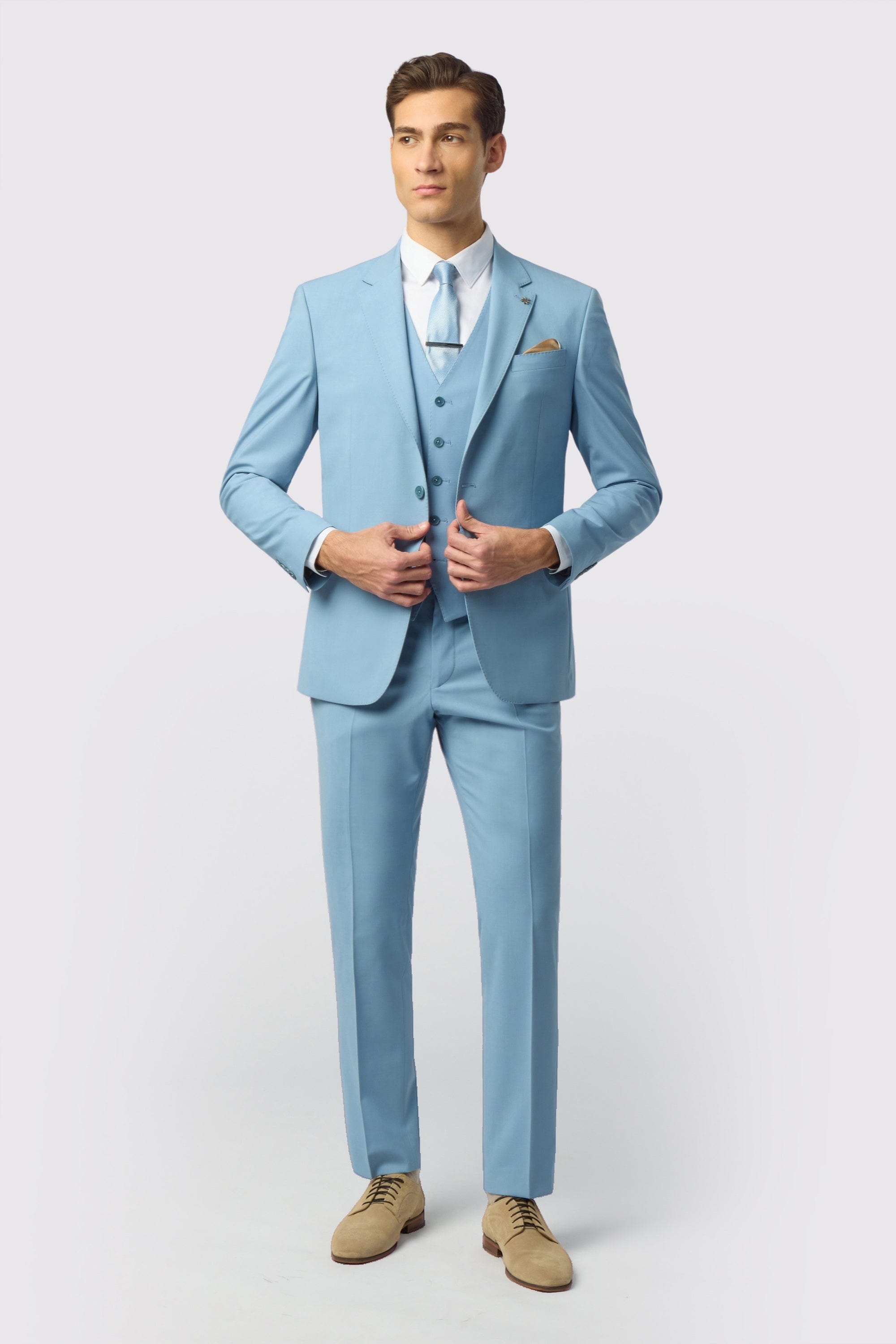 Blue Delphi - Powder Blue Panama Jkt Blue