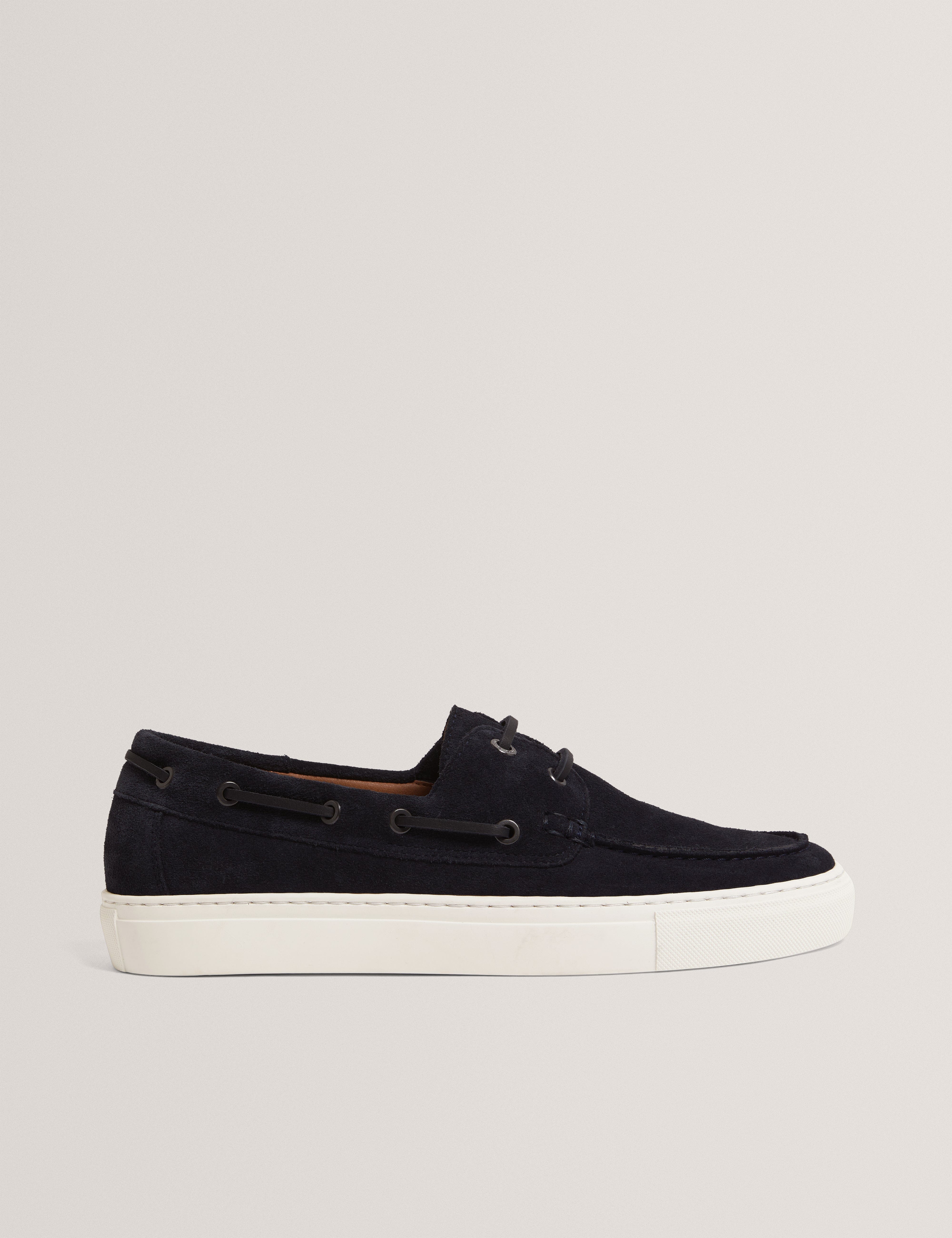 SHOE Bouden Suede Boat Shoe Navy