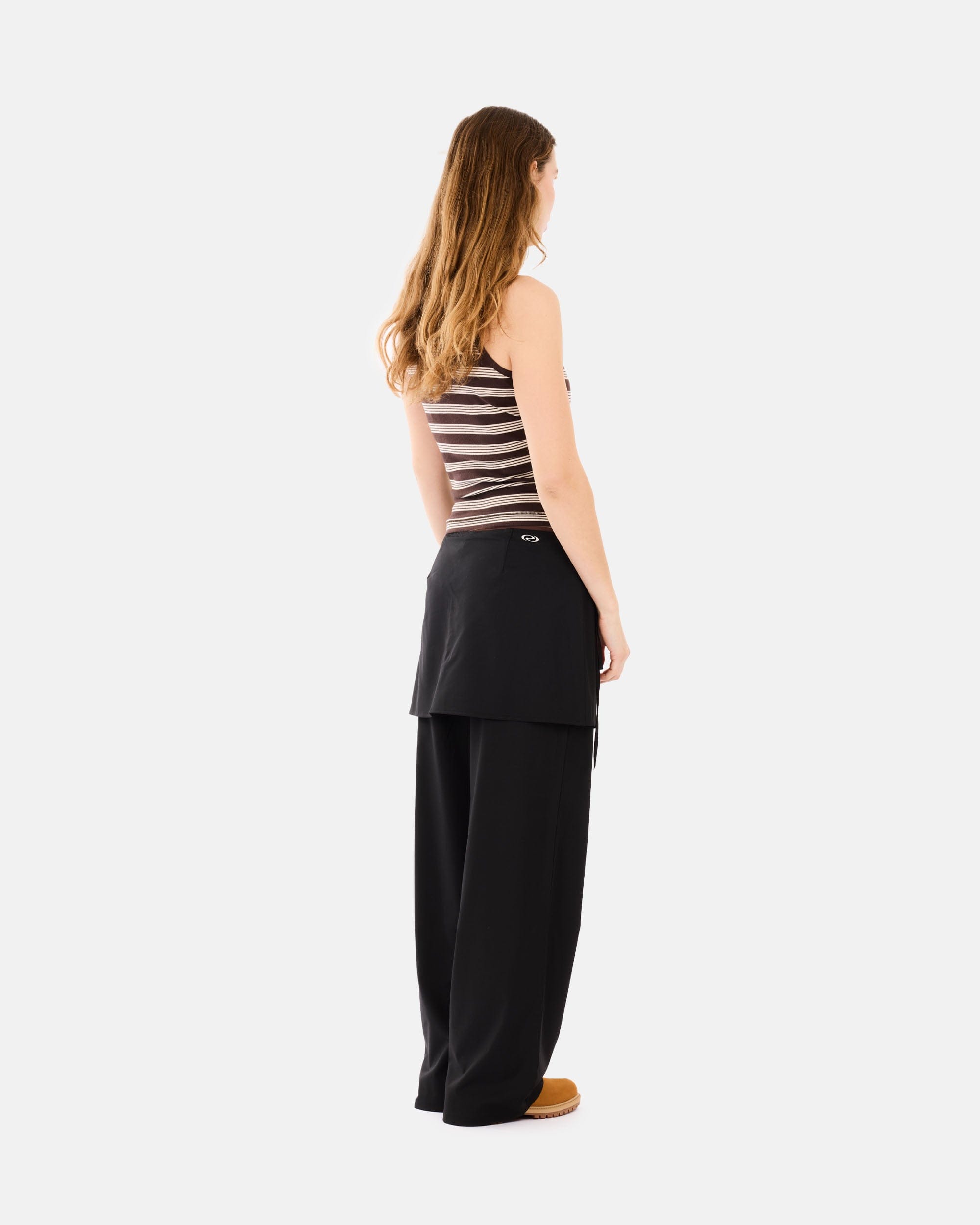 GANNI A/S Soft Cotton Rib Tank Top Stripe