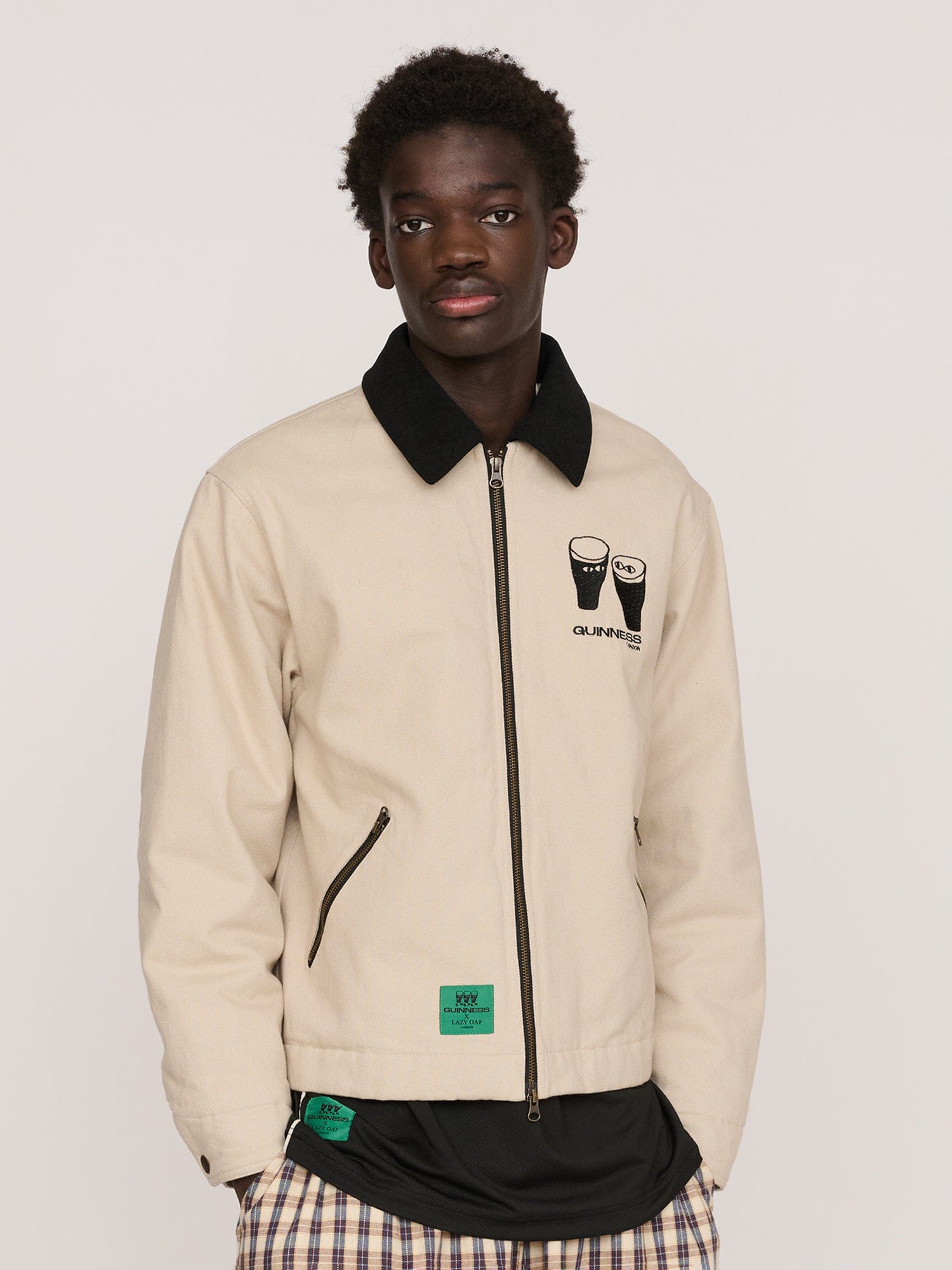 Lazy Oaf Guinness x Lazy Oaf Zip Twill Jacket