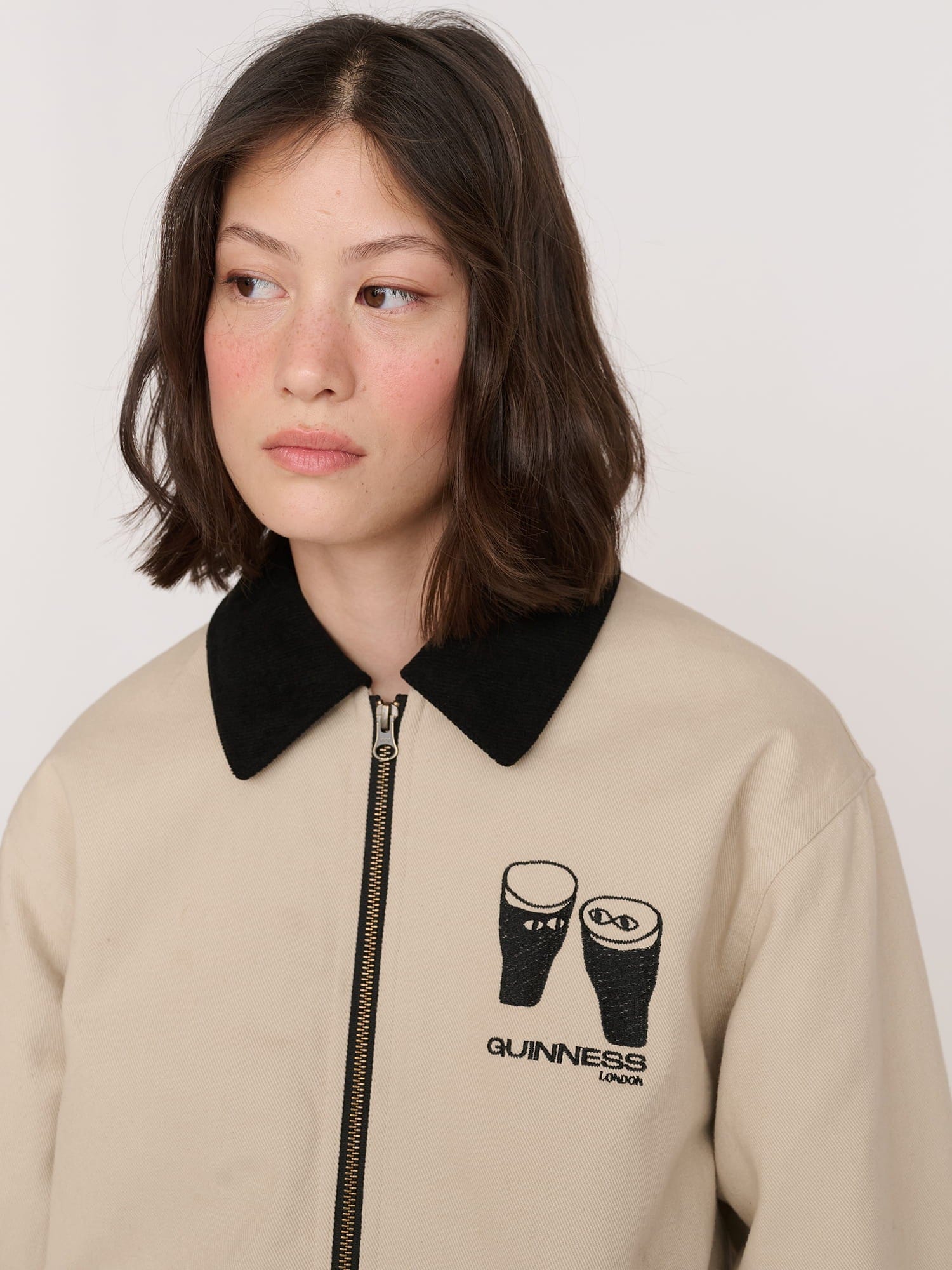 Lazy Oaf Guinness x Lazy Oaf Zip Twill Jacket