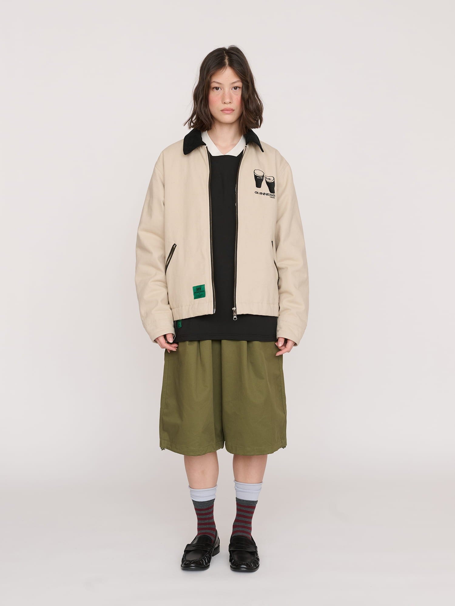 Lazy Oaf Guinness x Lazy Oaf Zip Twill Jacket