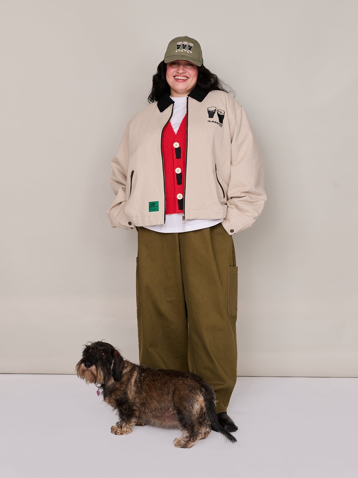 Lazy Oaf Guinness x Lazy Oaf Zip Twill Jacket