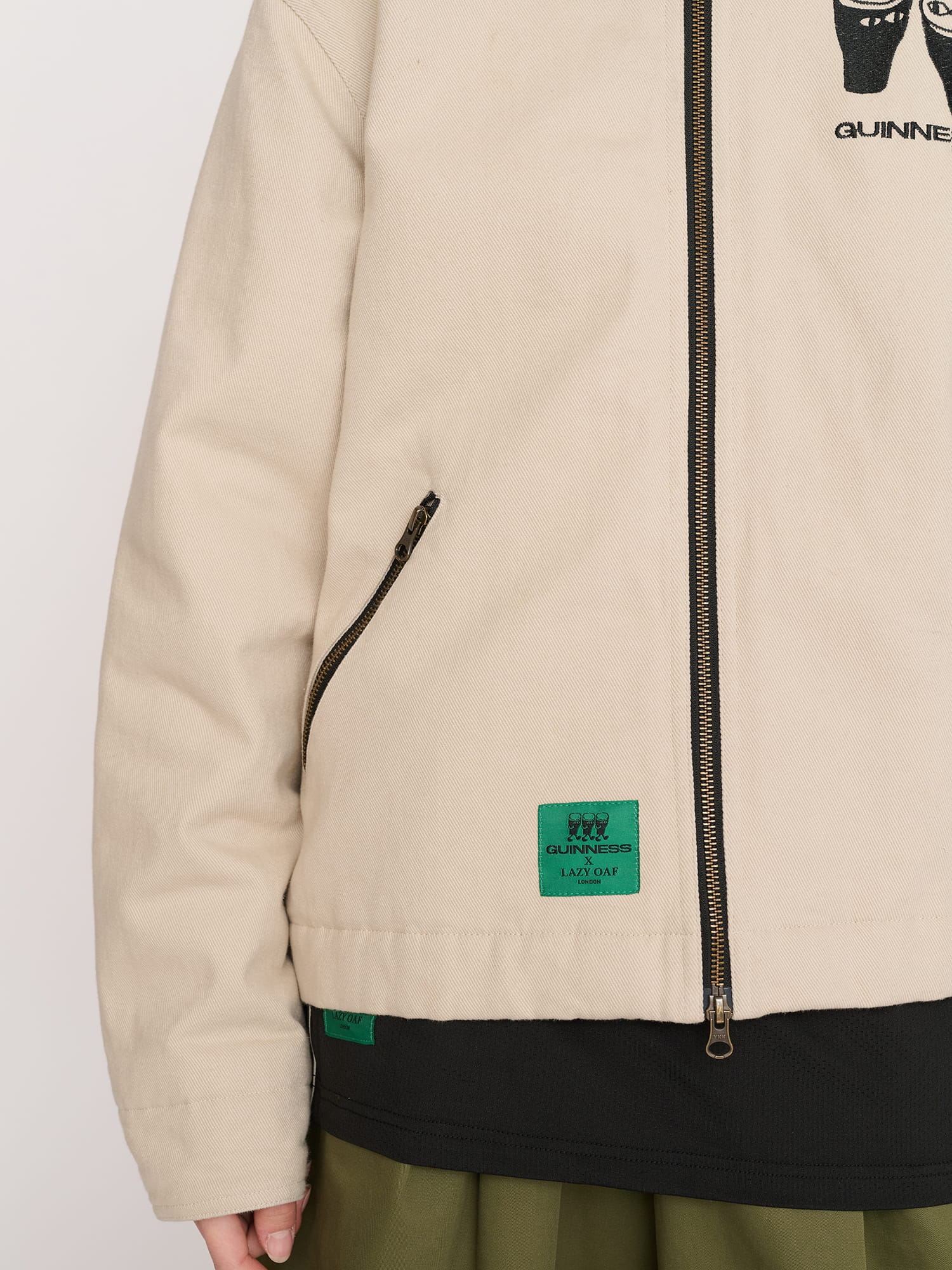 Lazy Oaf Guinness x Lazy Oaf Zip Twill Jacket