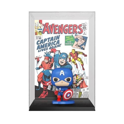Toyshnip Funko Pop! The Avengers #4 (1963) Captain America Comic Cover Figure with Case