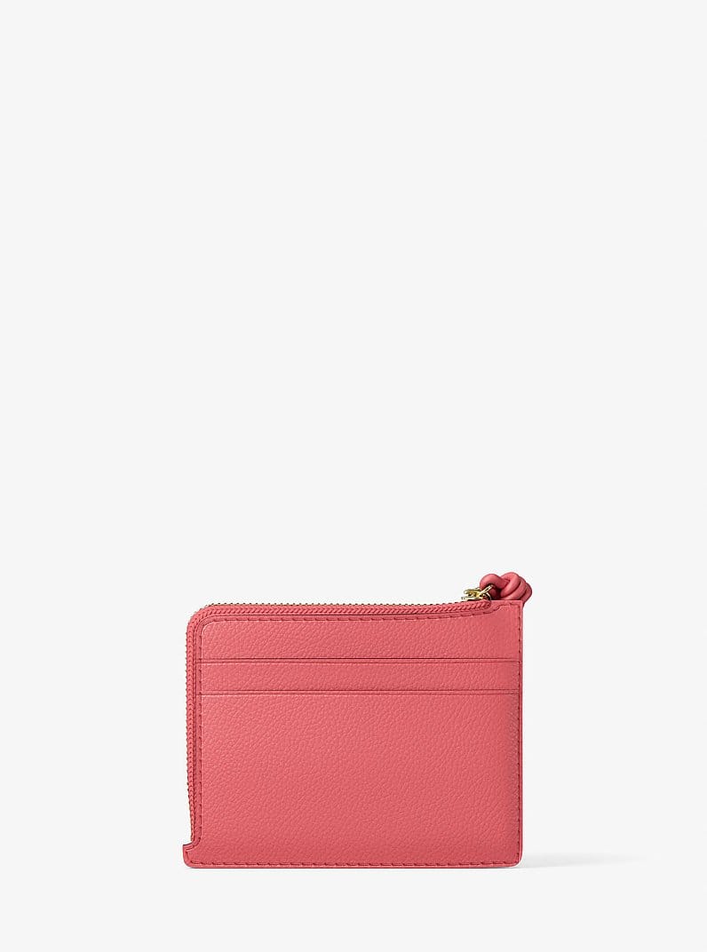 Jet Set Small Pebbled Leather Card Case Wristlet
