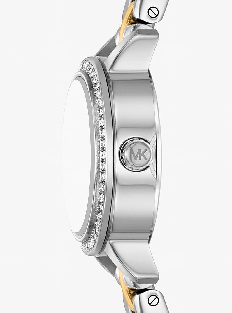 Micro Melissa Pavé Two-Tone Watch