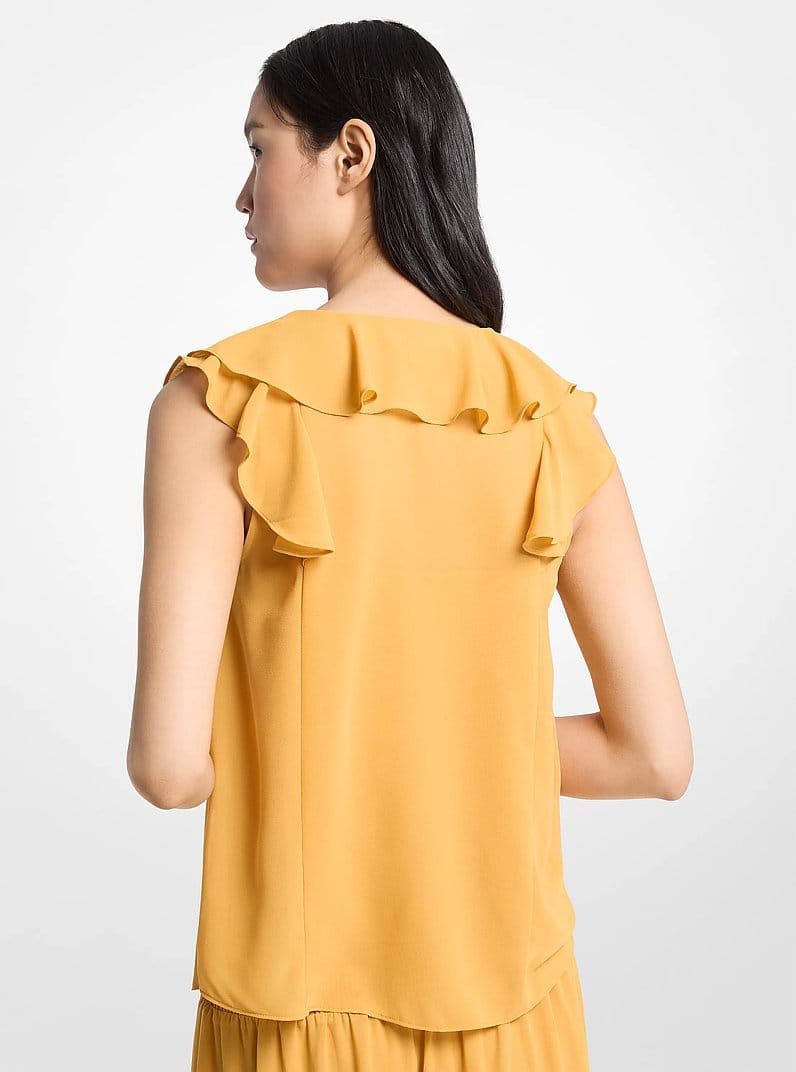 Ruffled Georgette Blouse