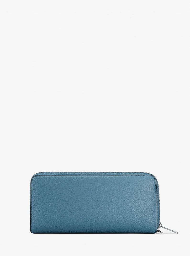 Large Pebbled Leather Continental Wallet