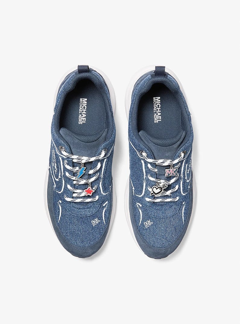 Jett Embellished Denim Trainer