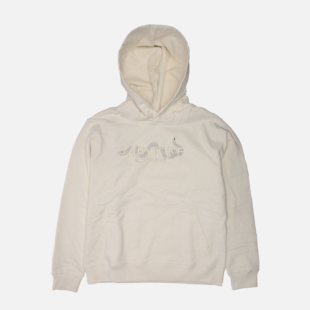 Lapstone & Hammer YEAR OF THE SNAKE HOODIE - CREAM