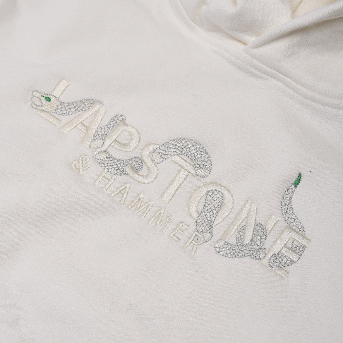 Lapstone & Hammer YEAR OF THE SNAKE HOODIE - CREAM