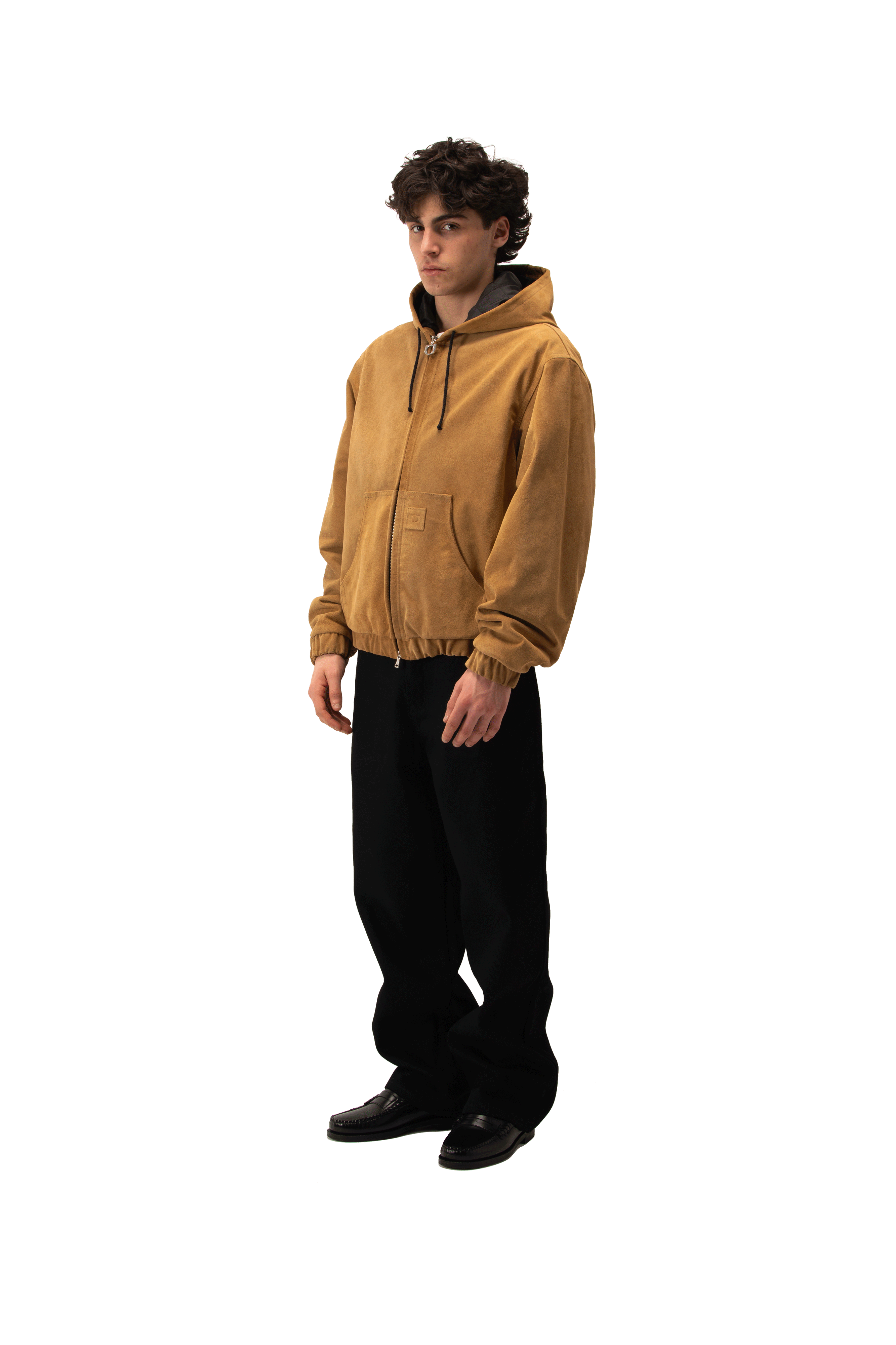 One Block Down Active Suede Leather Jacket