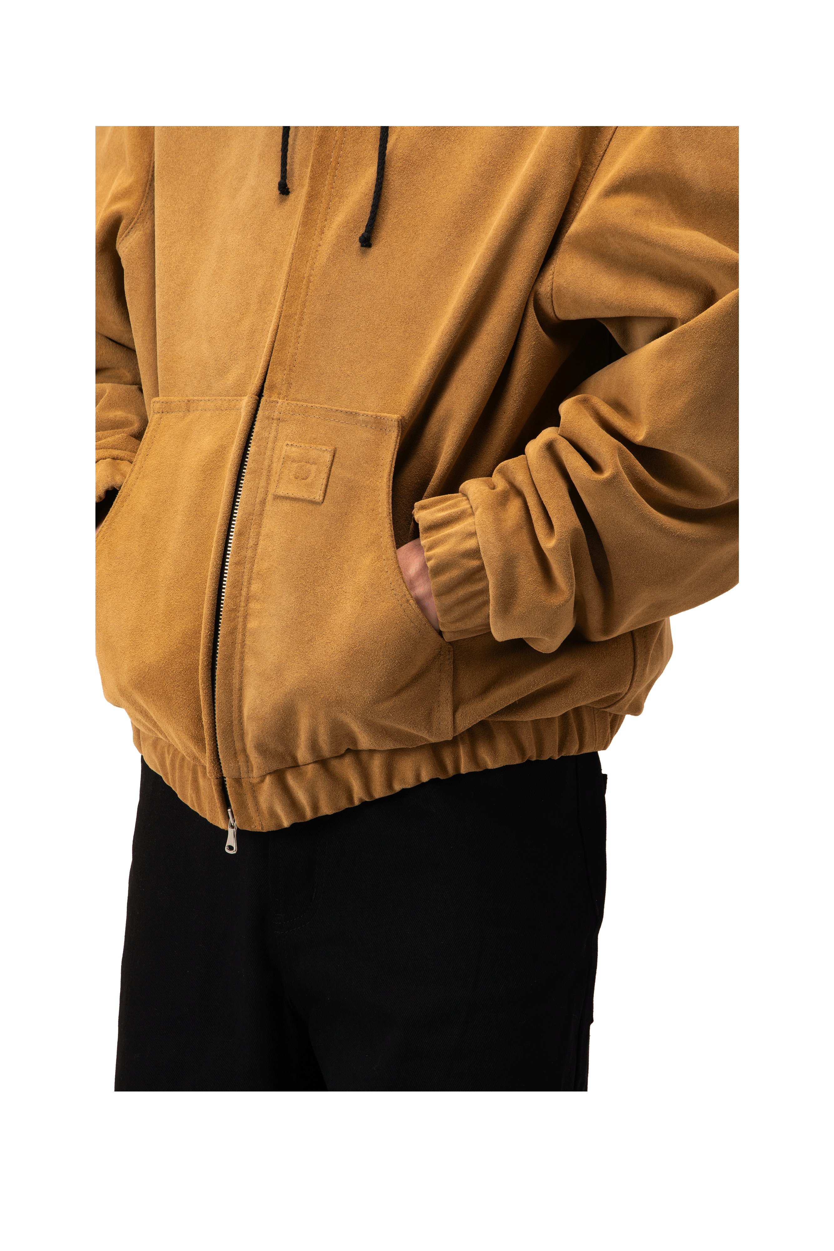 One Block Down Active Suede Leather Jacket