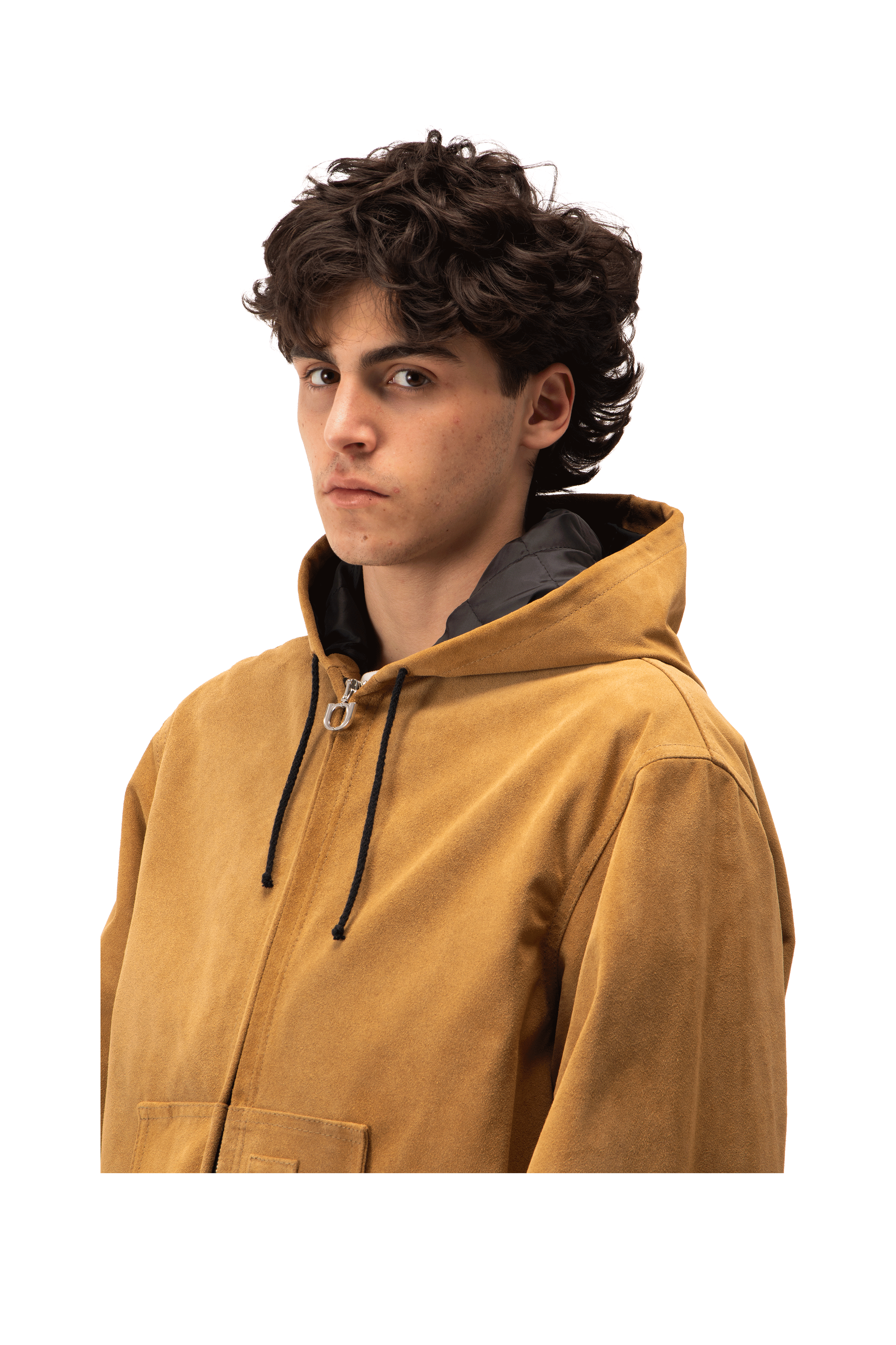 One Block Down Active Suede Leather Jacket