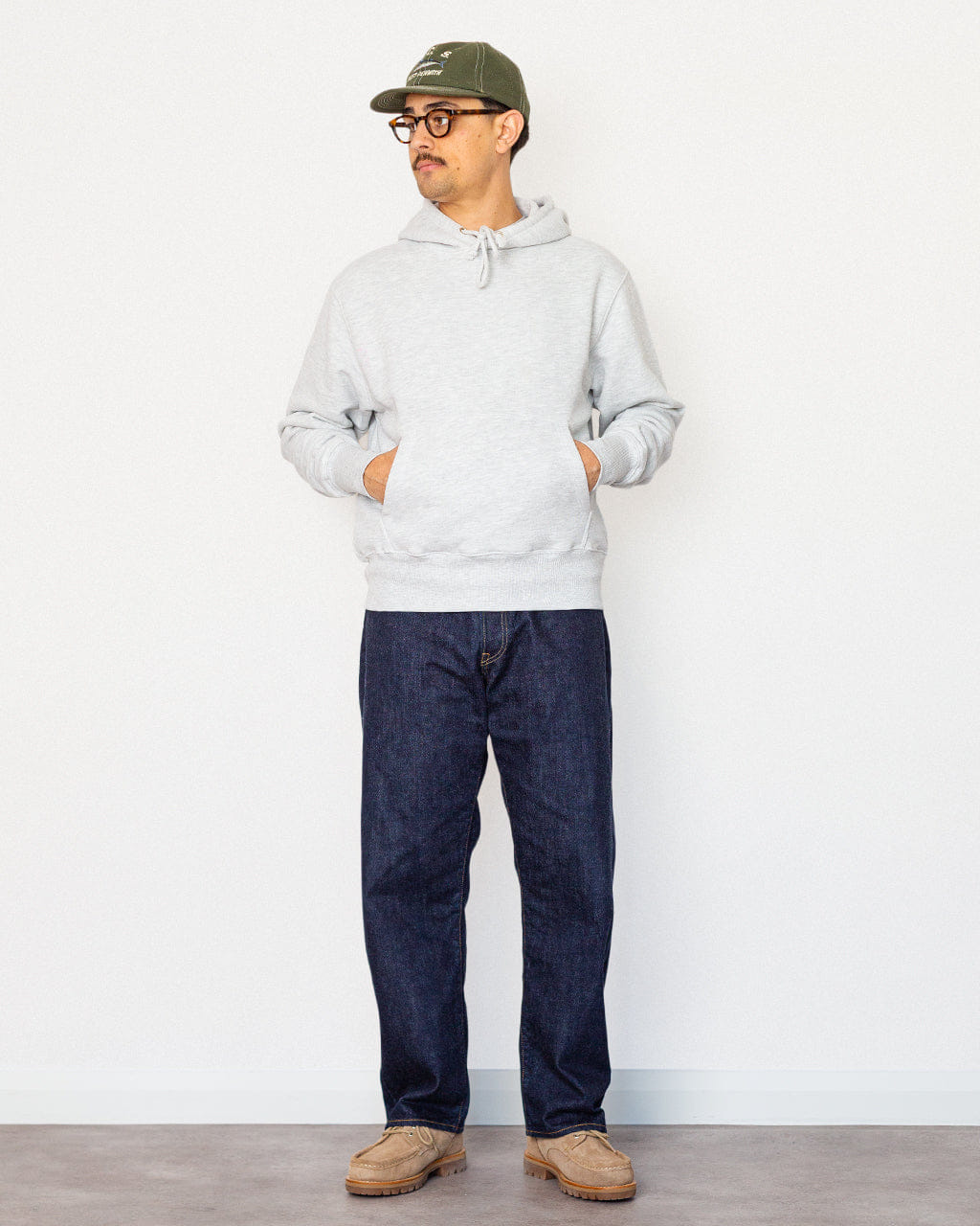 Power Goods Super Weight Hoodie - Heather Grey