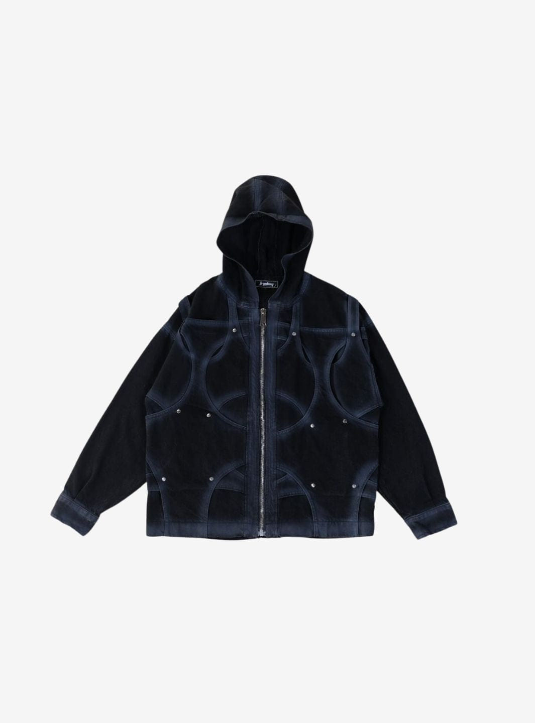 Trap Denim Washed Denim Intertwined Jacket