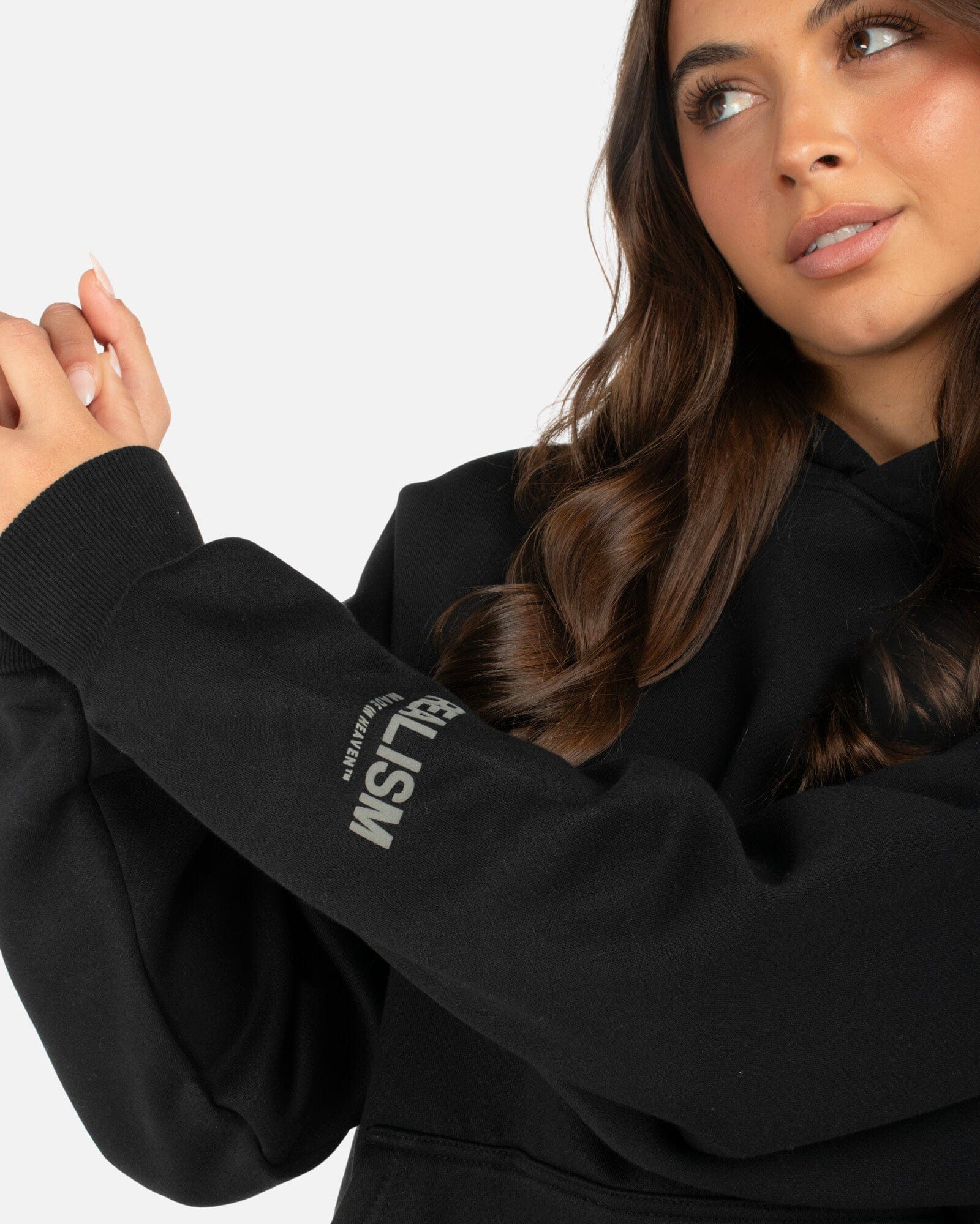 Realism SSS REALISM COURT BOXY HOODIE BLACK V2