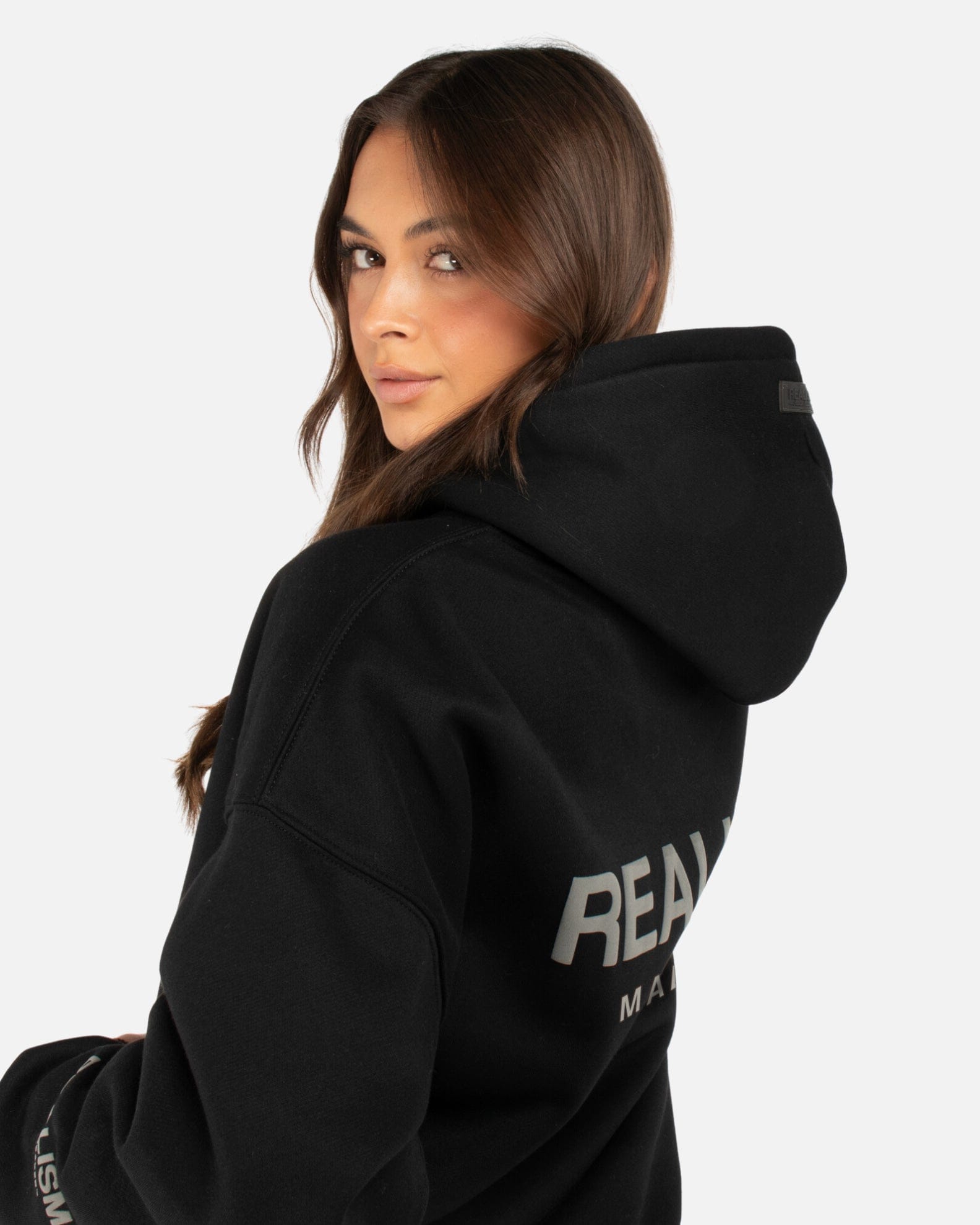 Realism SSS REALISM COURT BOXY HOODIE BLACK V2