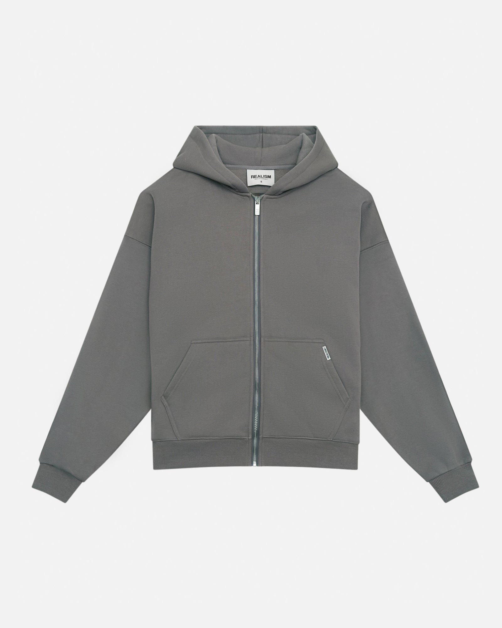 Realism SSS REALISM CORE BASICS ZIP HOODIE COOL GREY