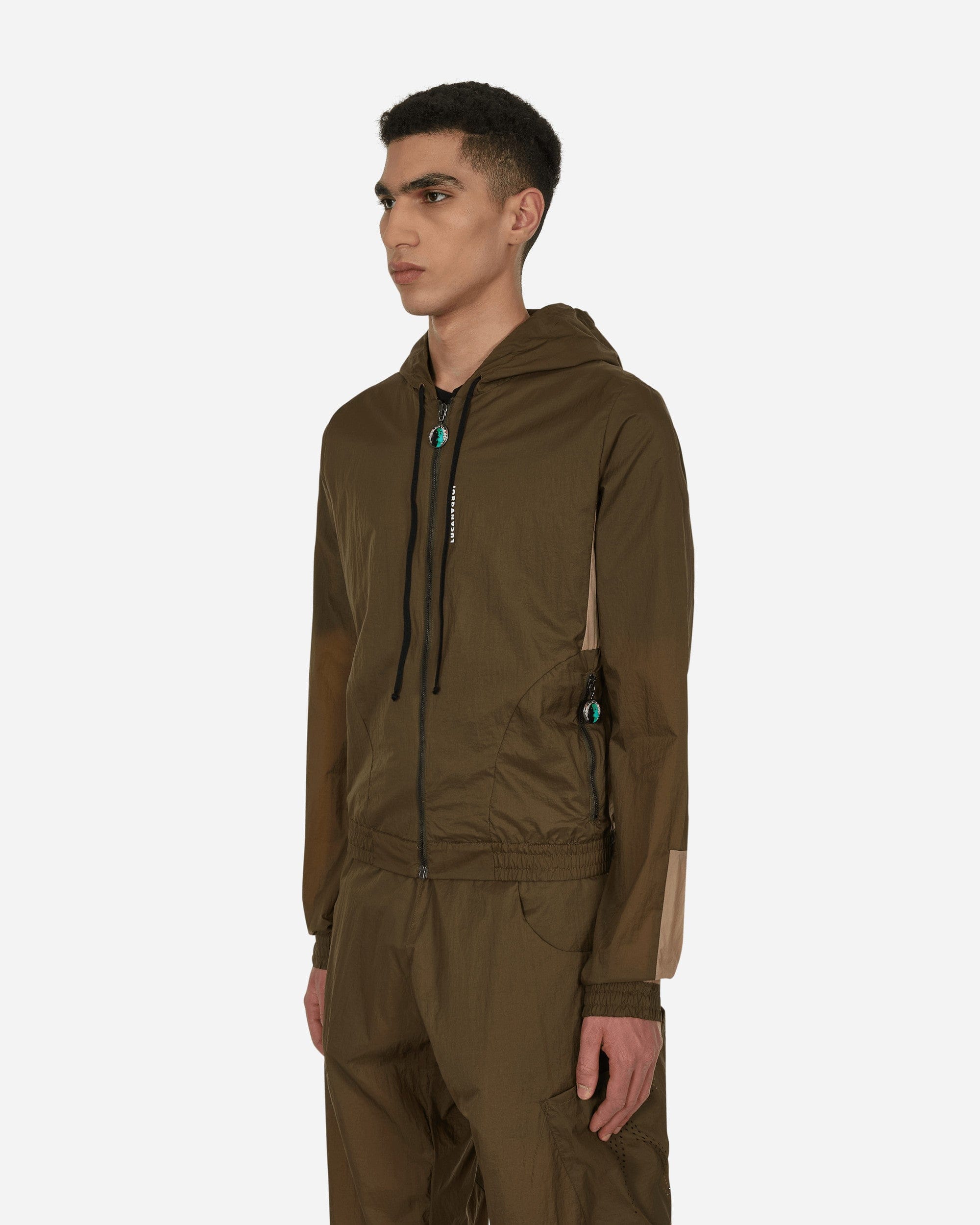 Jordanluca Slam Jam Euphoria Hooded Jacket Brown