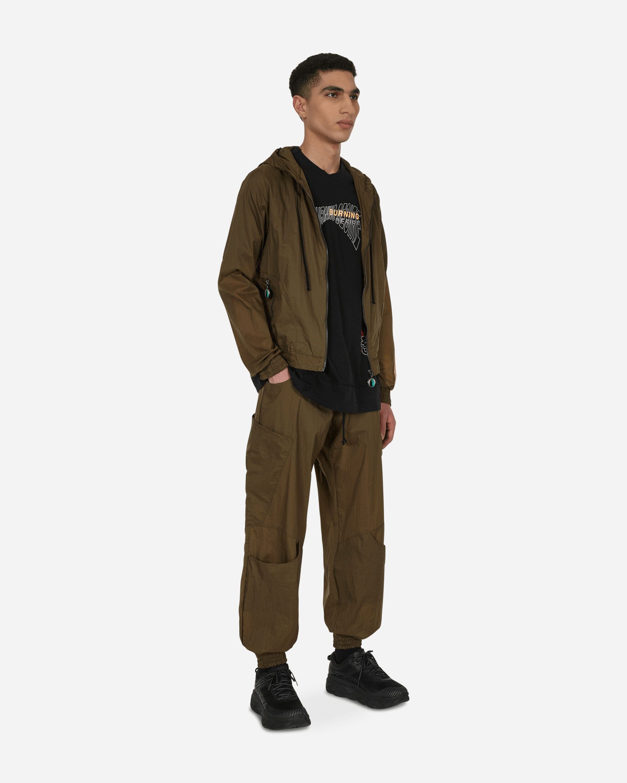 Jordanluca Slam Jam Euphoria Hooded Jacket Brown