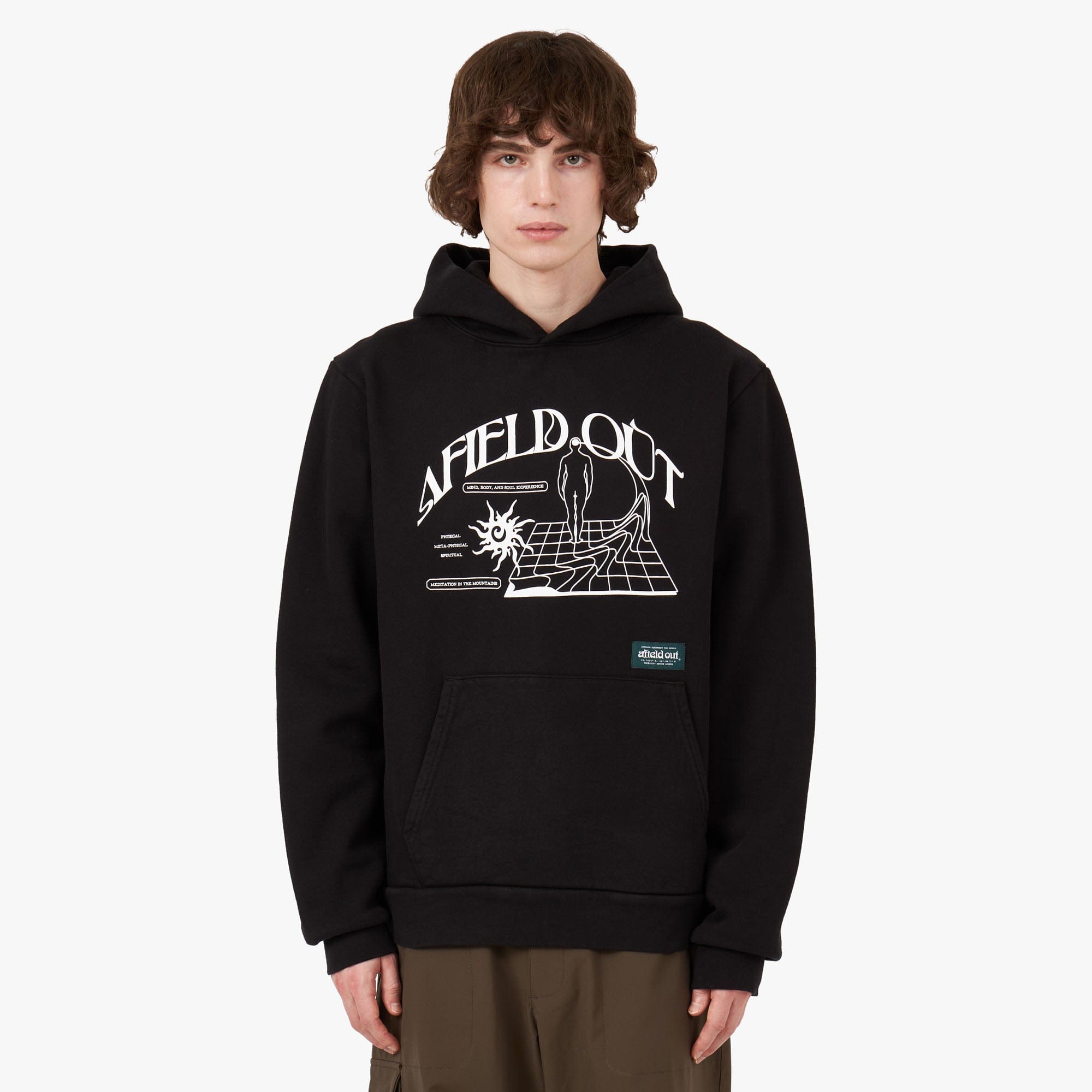 Afield Out Retreat Pullover Hoodie / Black