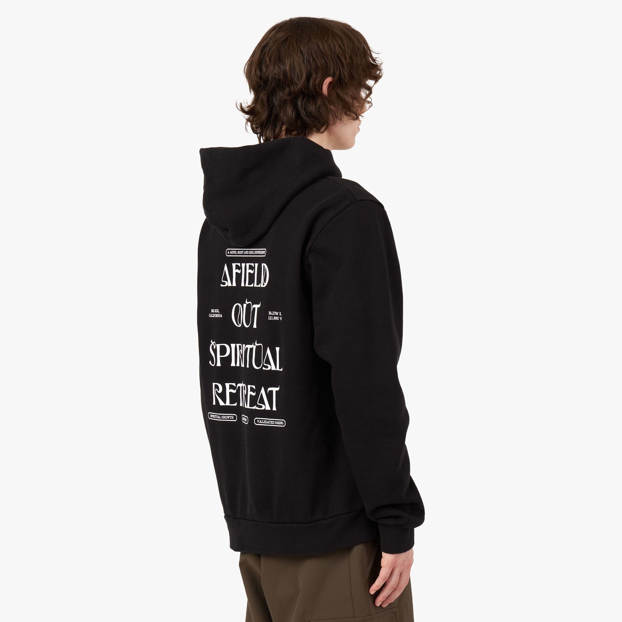 Afield Out Retreat Pullover Hoodie / Black