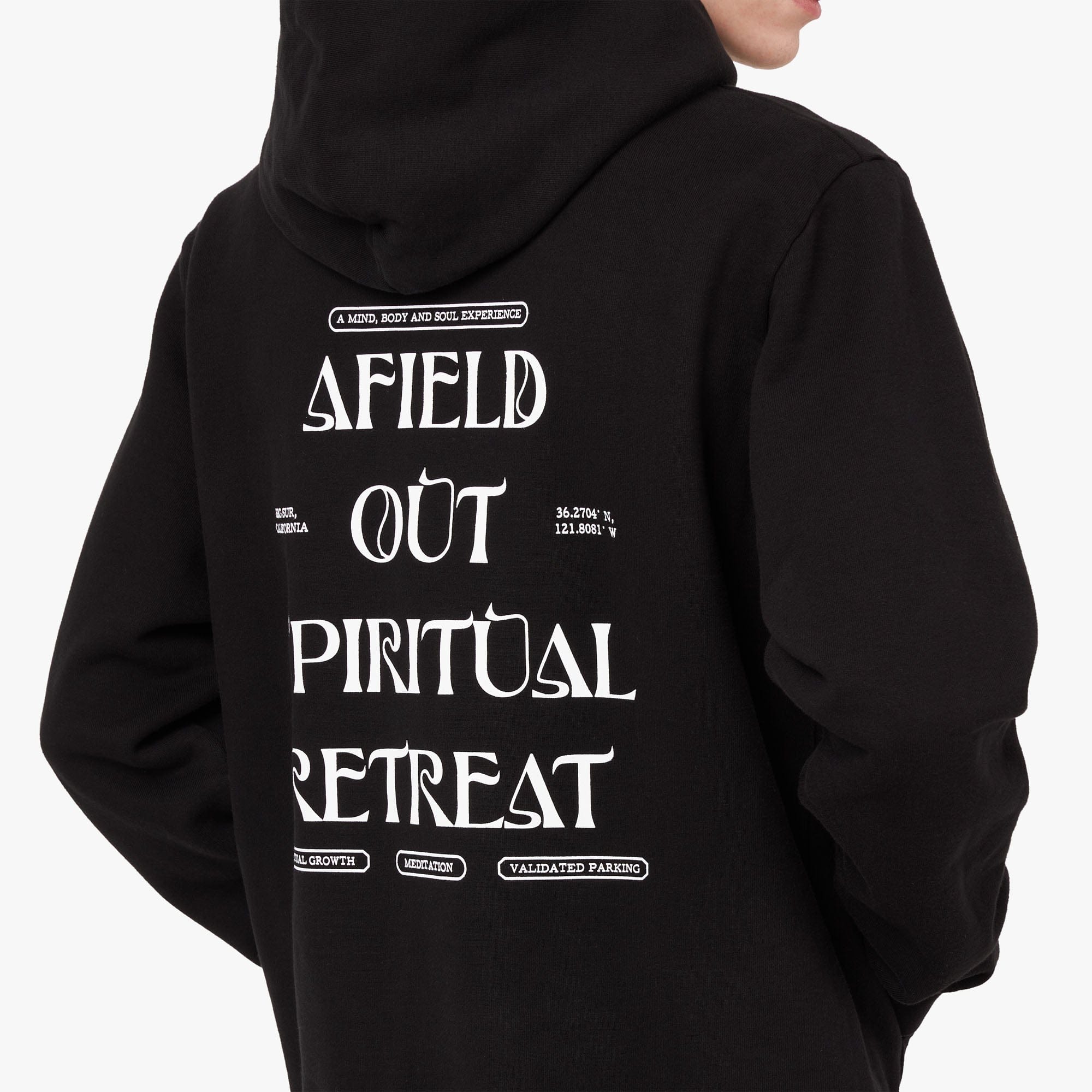 Afield Out Retreat Pullover Hoodie / Black