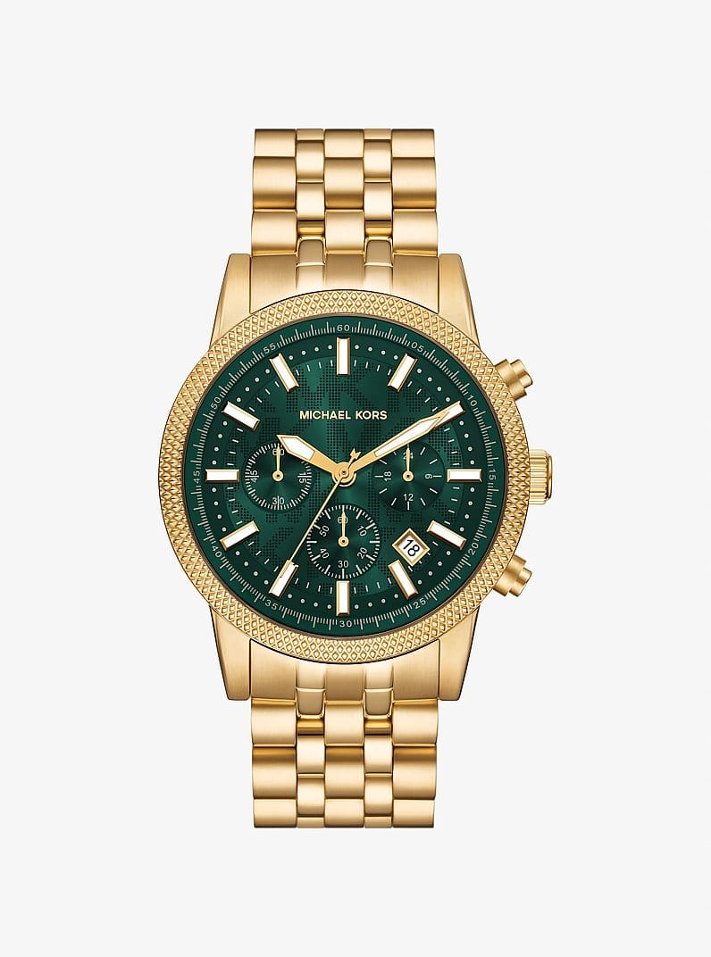 Oversized Hutton Gold-Tone Watch